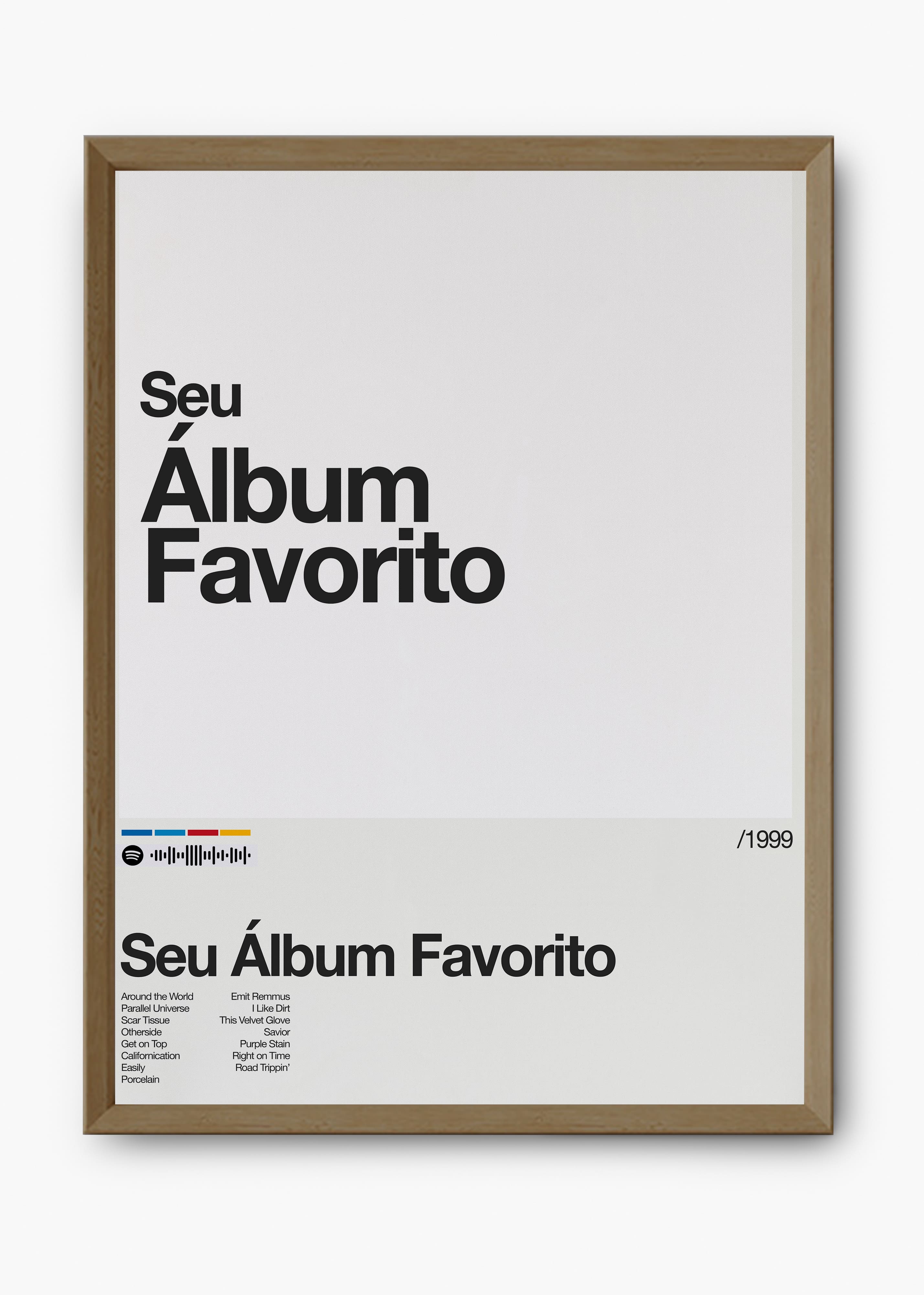 Quadro Spotify Personalizável - Álbum