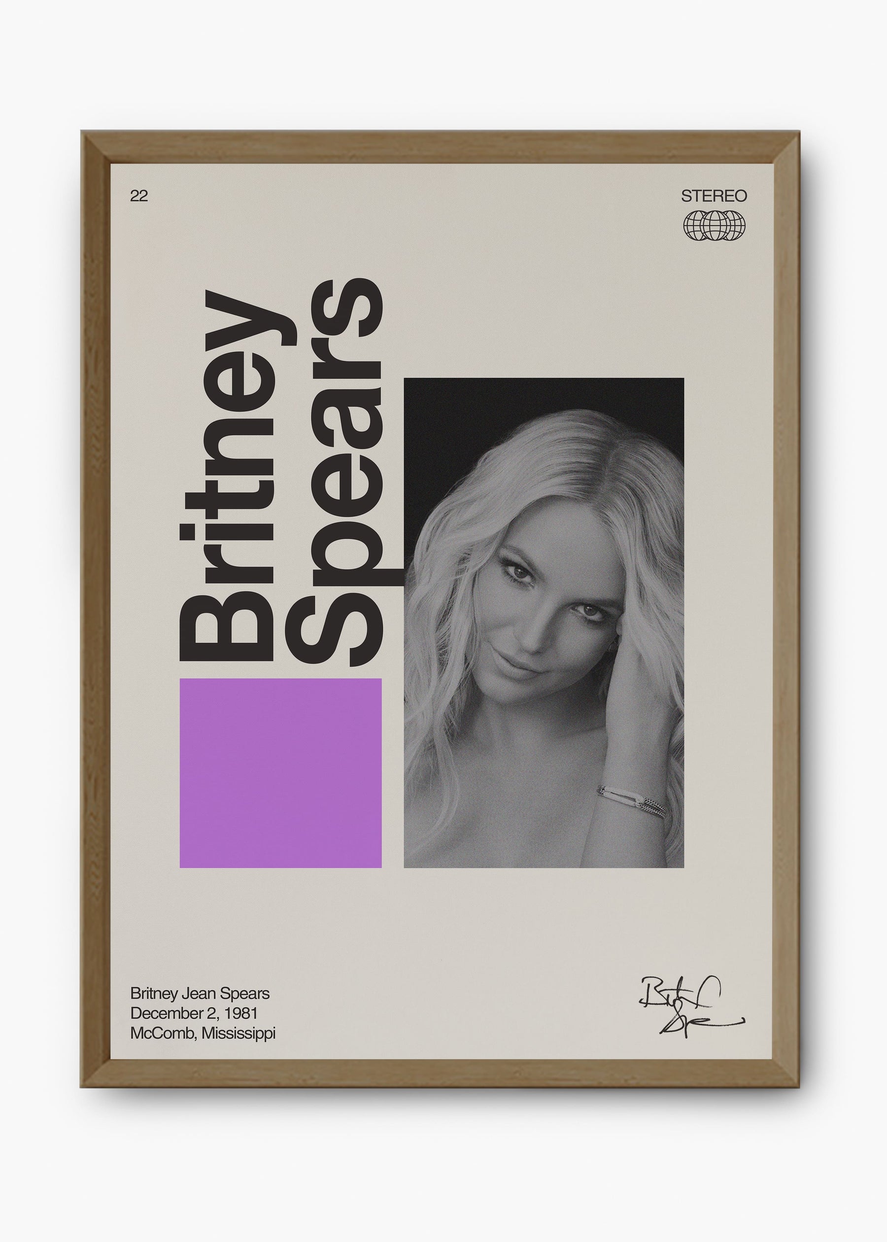 Quadro Signature Britney Spears
