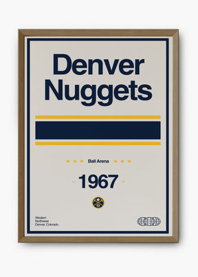 Quadro NBA Denver Nuggets