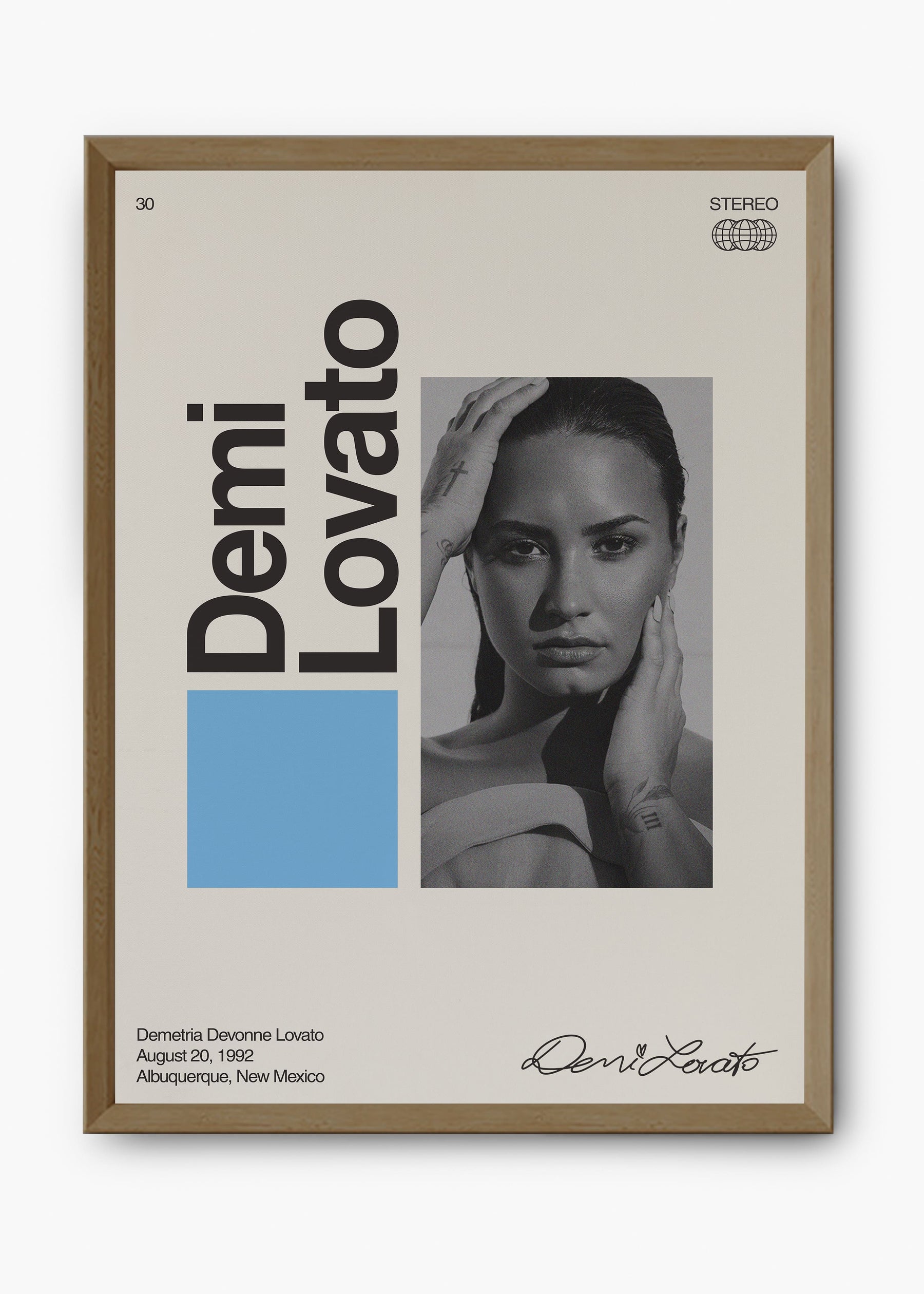 Quadro Signature Demi Lovato