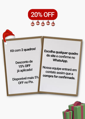 Kit 2 Quadros A Sua Escolha
