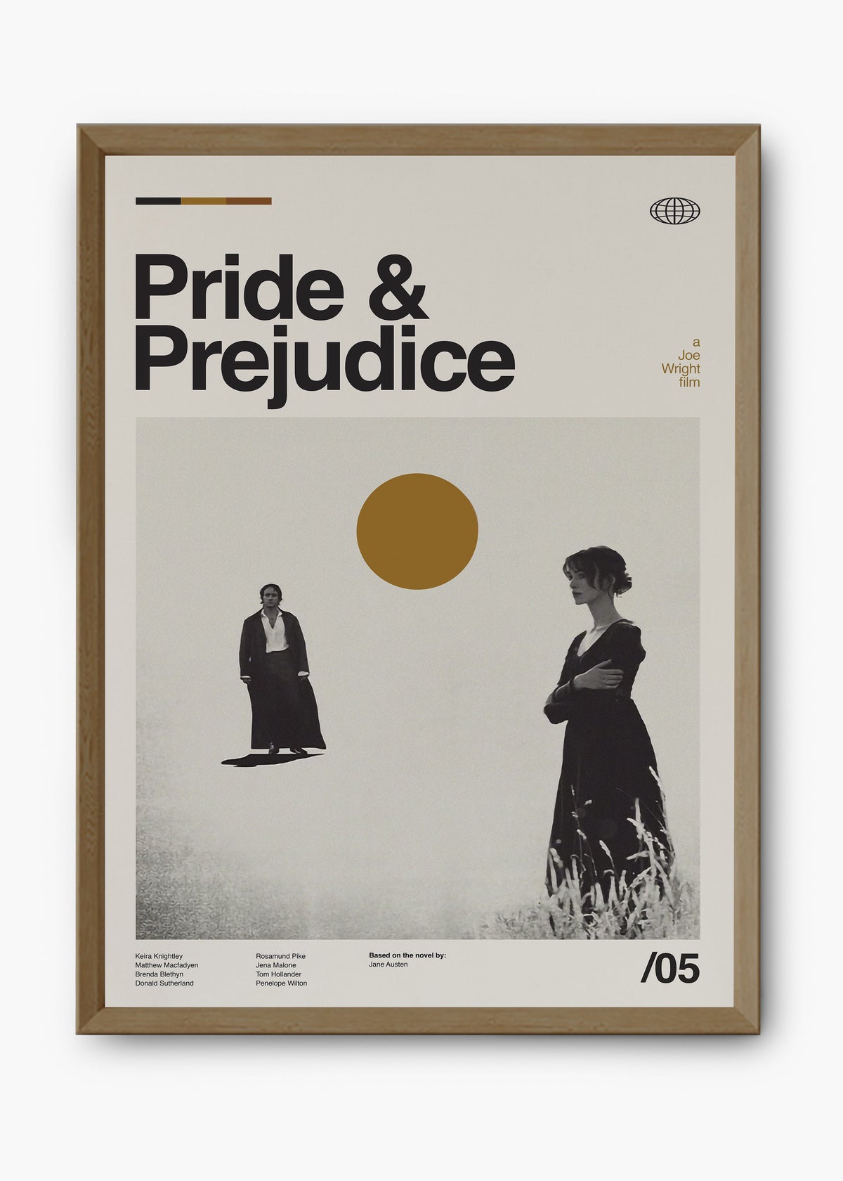 Quadro decorativo Orgulho e Preconceito — arte de cinema para parede | Cübe Quadros