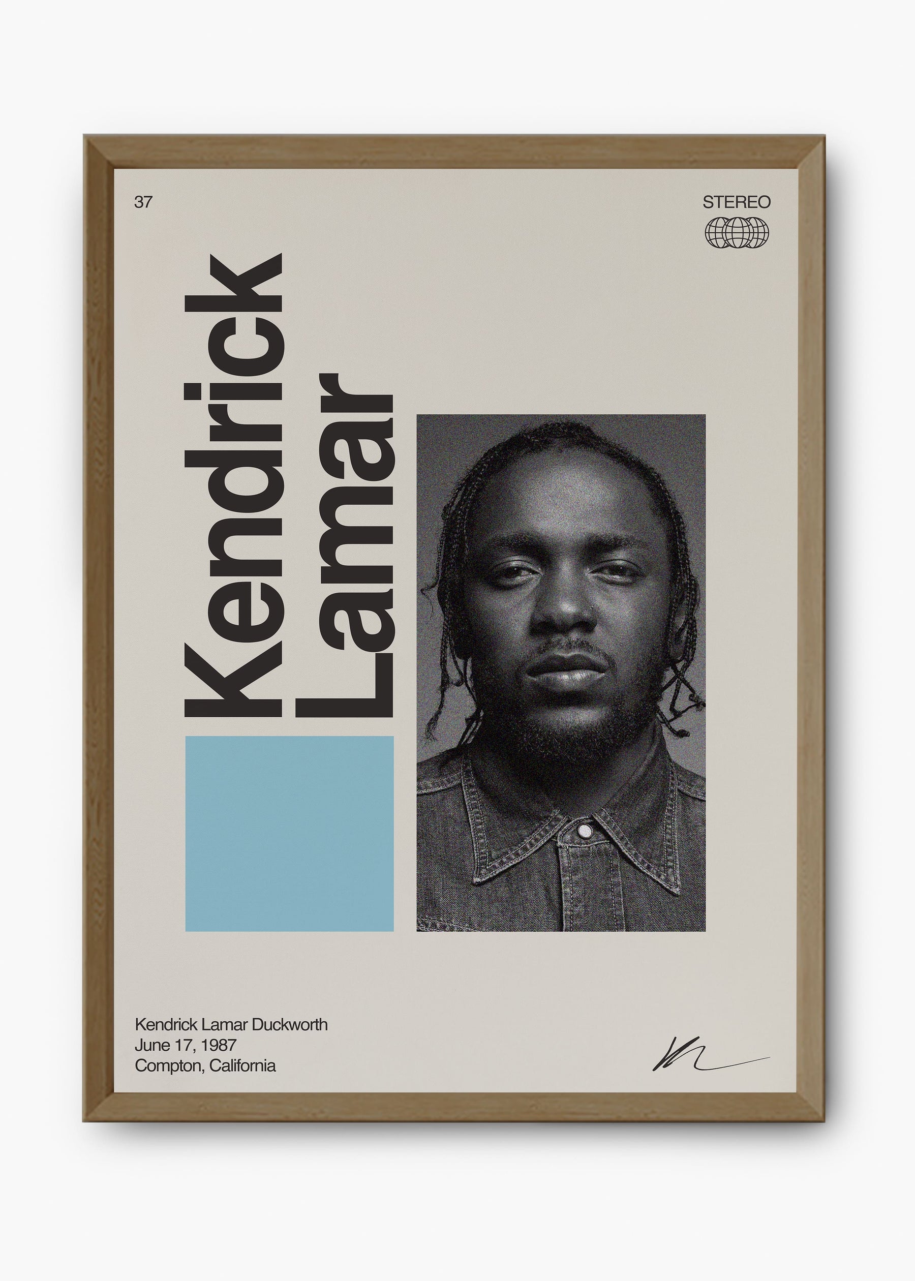 Quadro Signature Kendrick Lamar