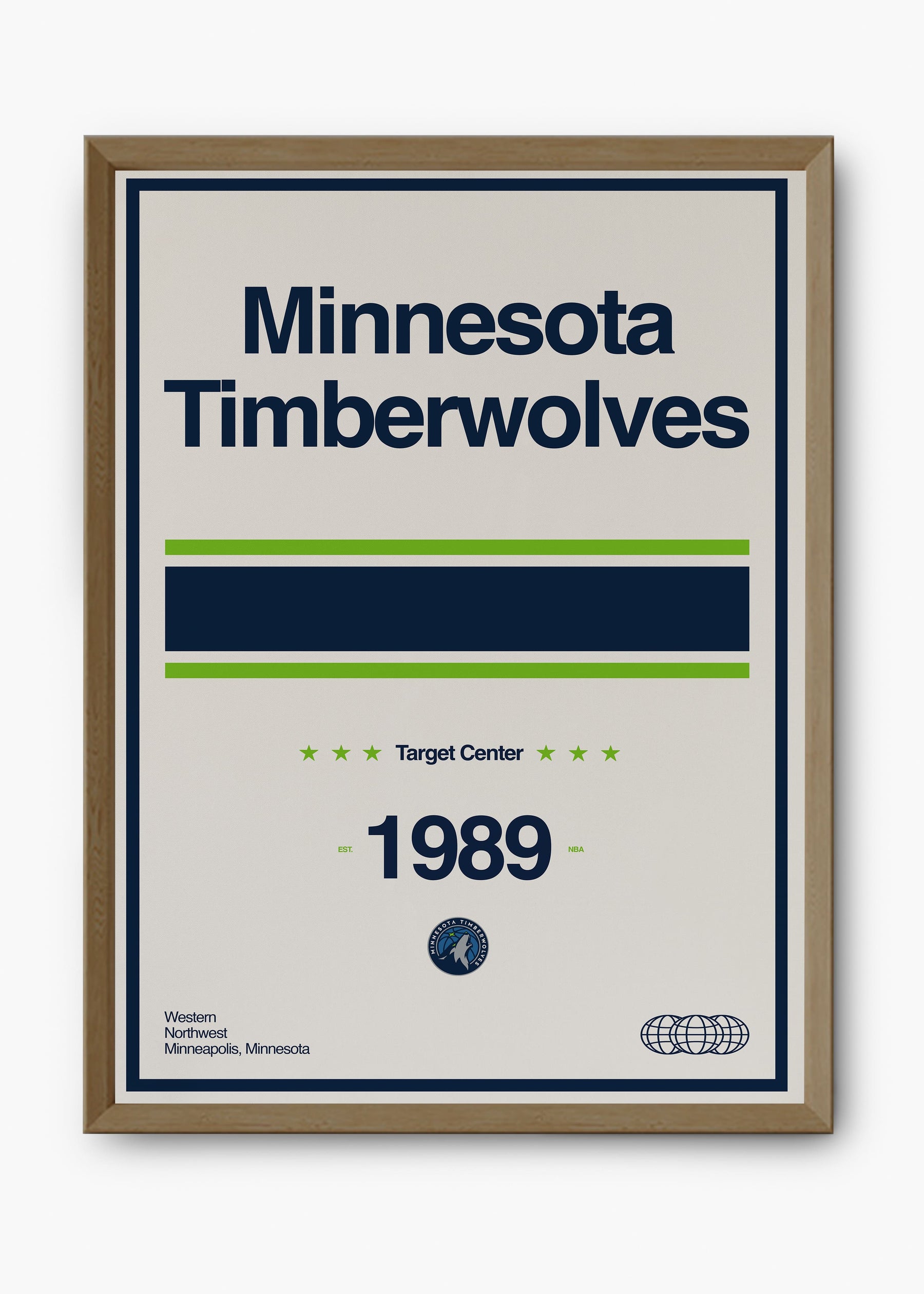 Quadro NBA Minnestoa Timberwolves