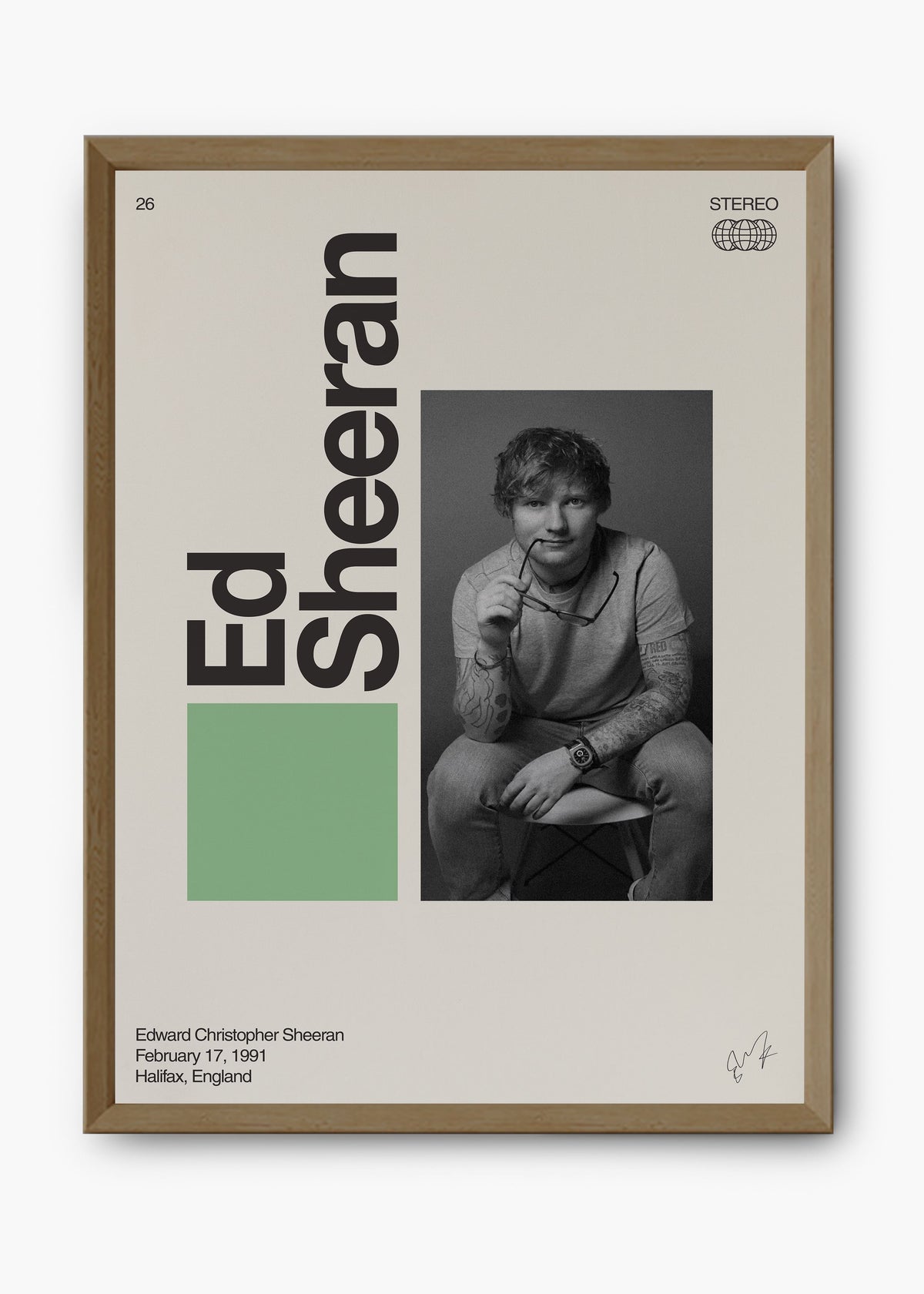 Quadro Signature Ed Sheeran