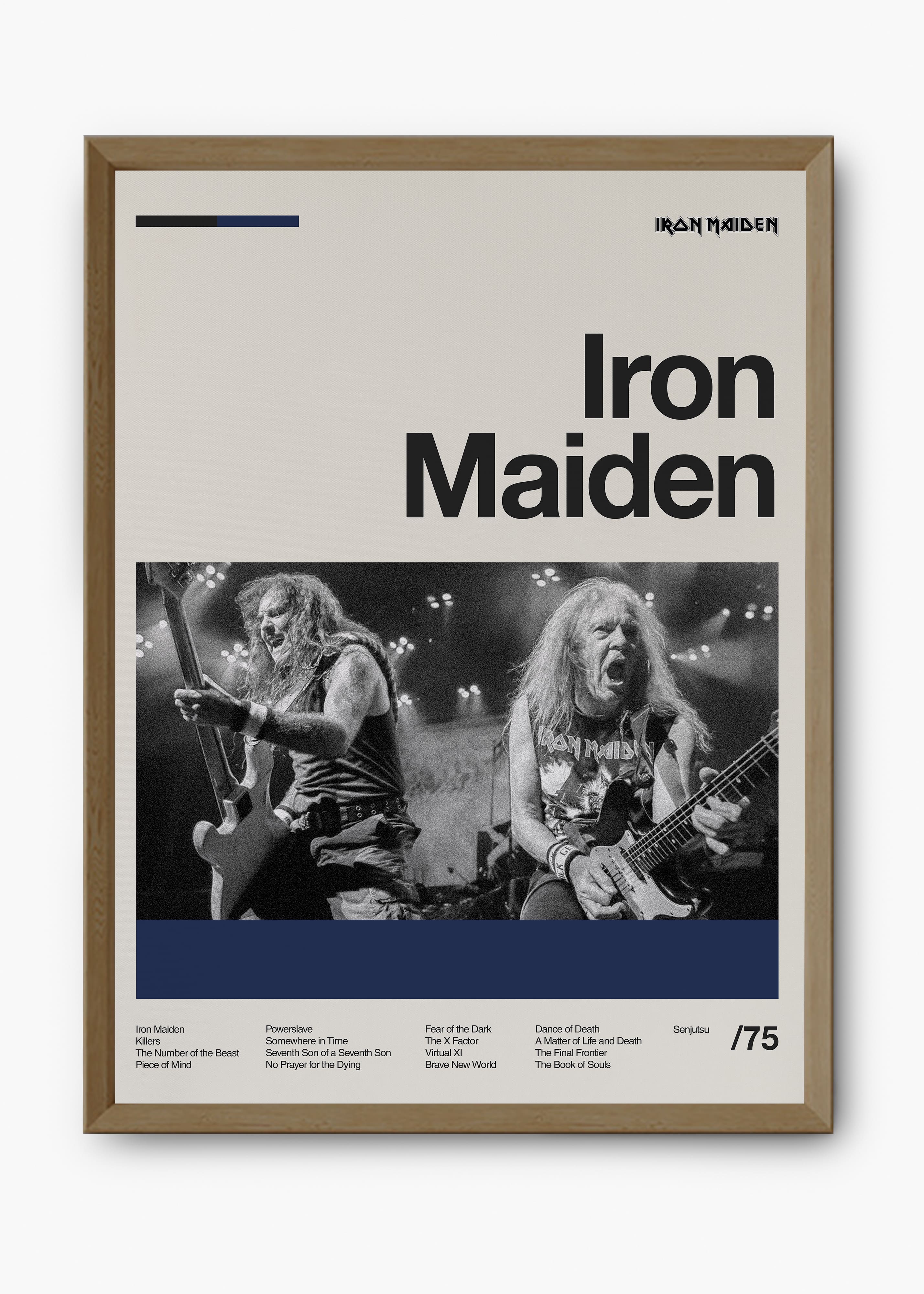 Quadro Iron Maiden Banda