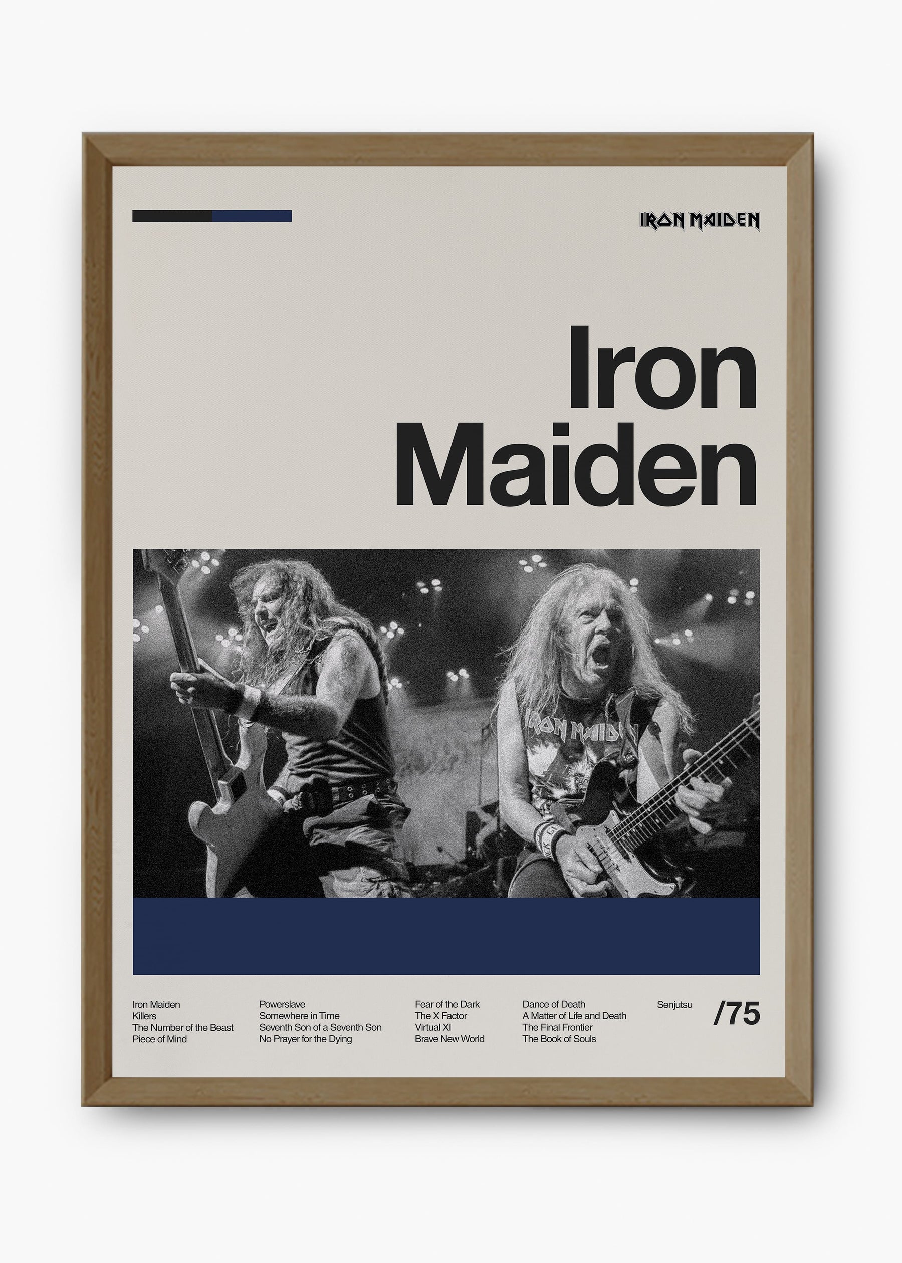 Quadro Iron Maiden Banda