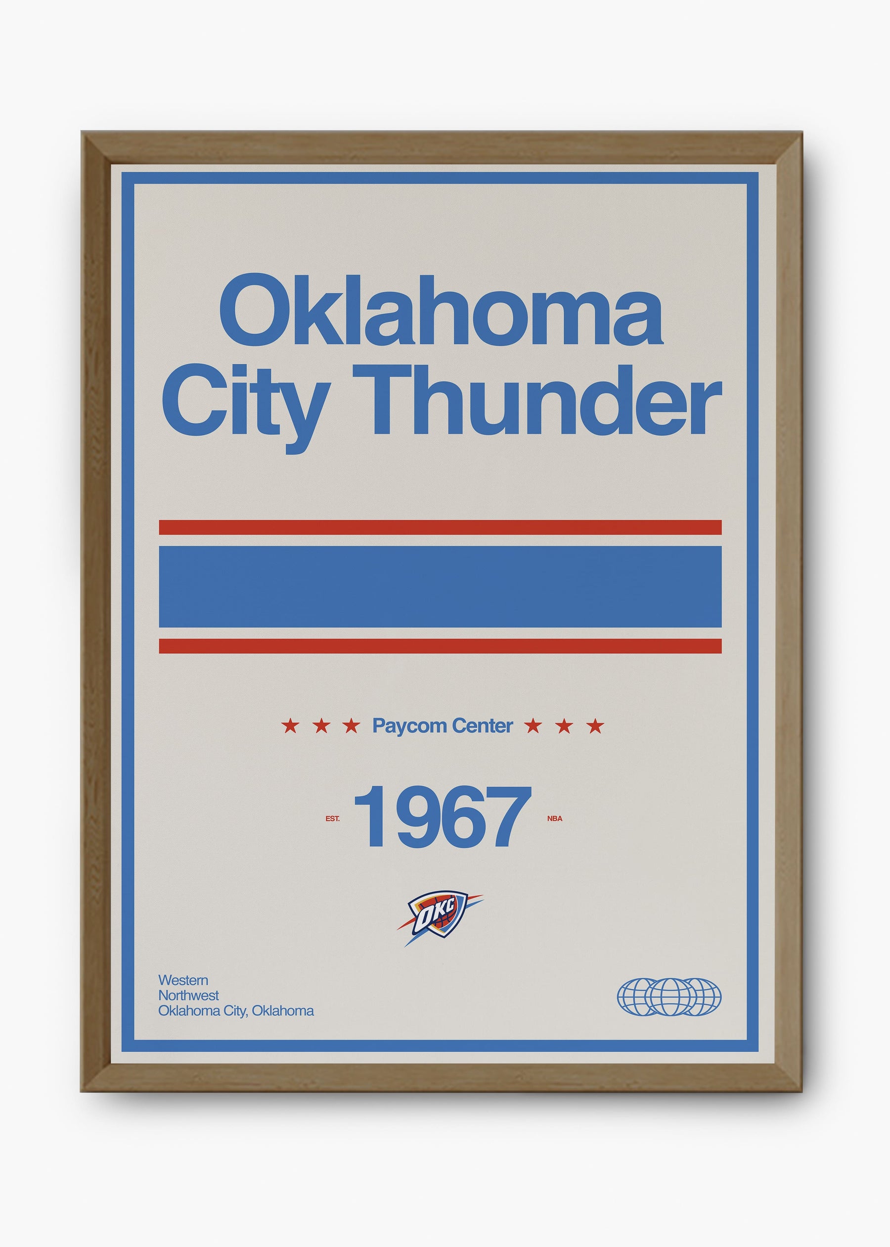 Quadro NBA Oklahoma City Thunder