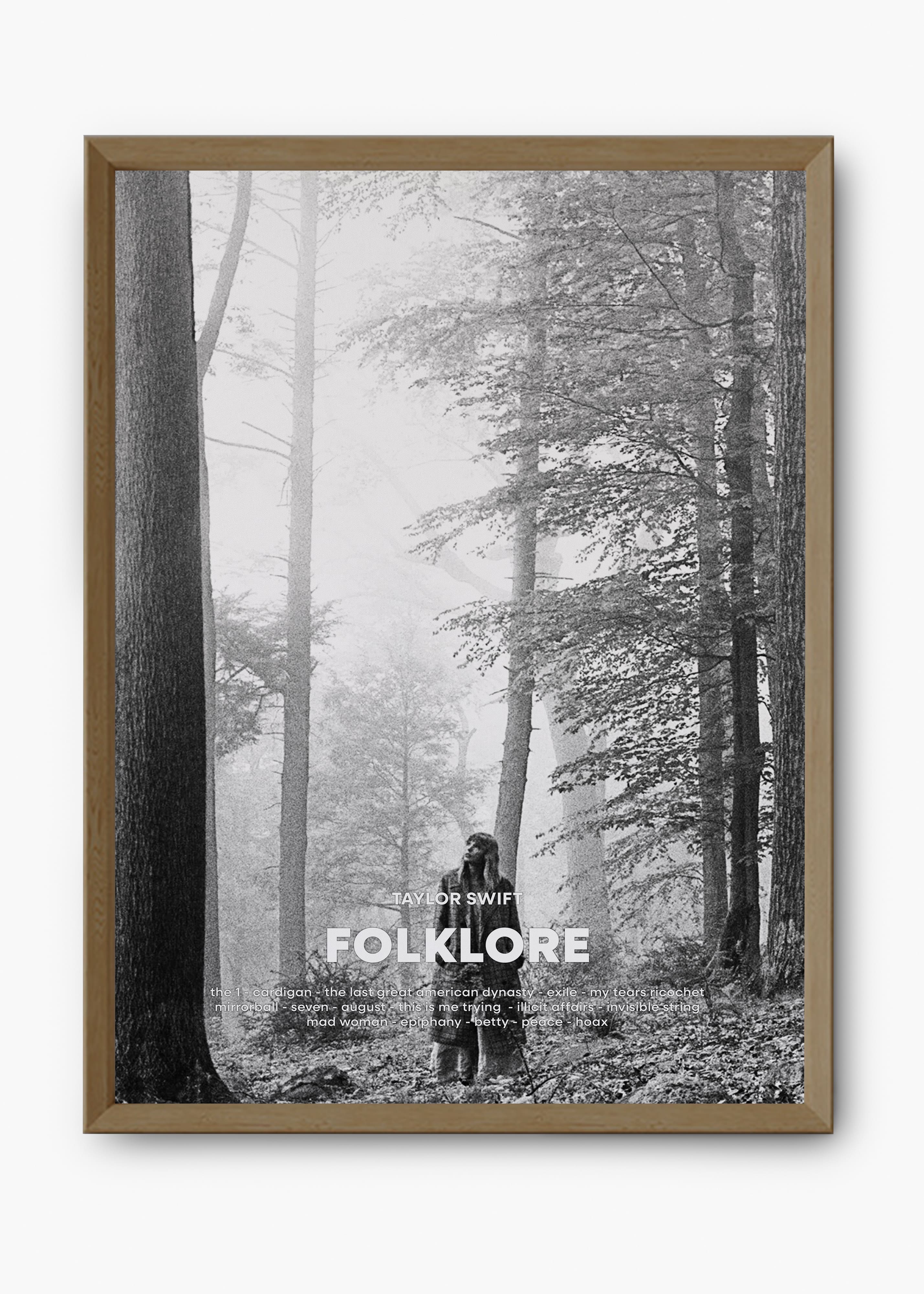 Quadro Taylor Swift Folklore Capa