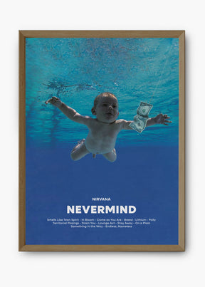 Quadro Nirvana Nevermind Capa
