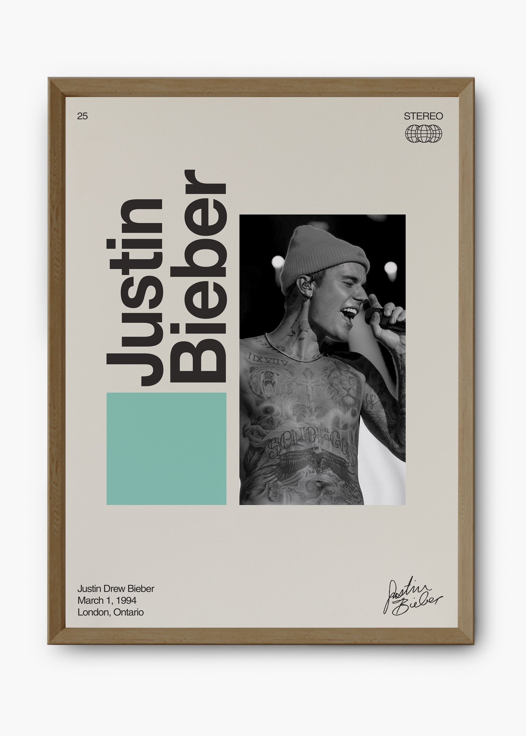 Quadro Signature Justin Bieber