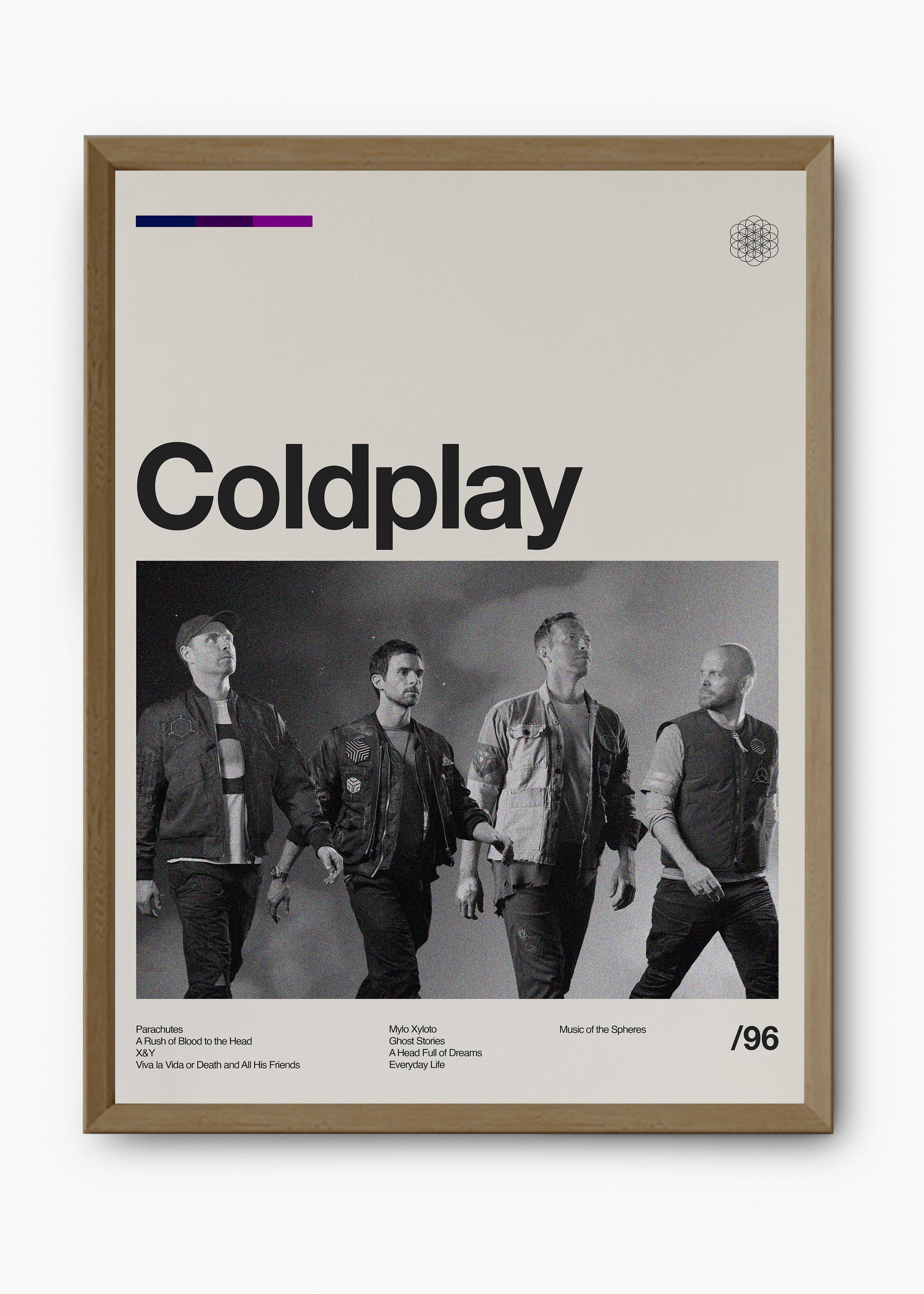 Quadro Coldplay Banda