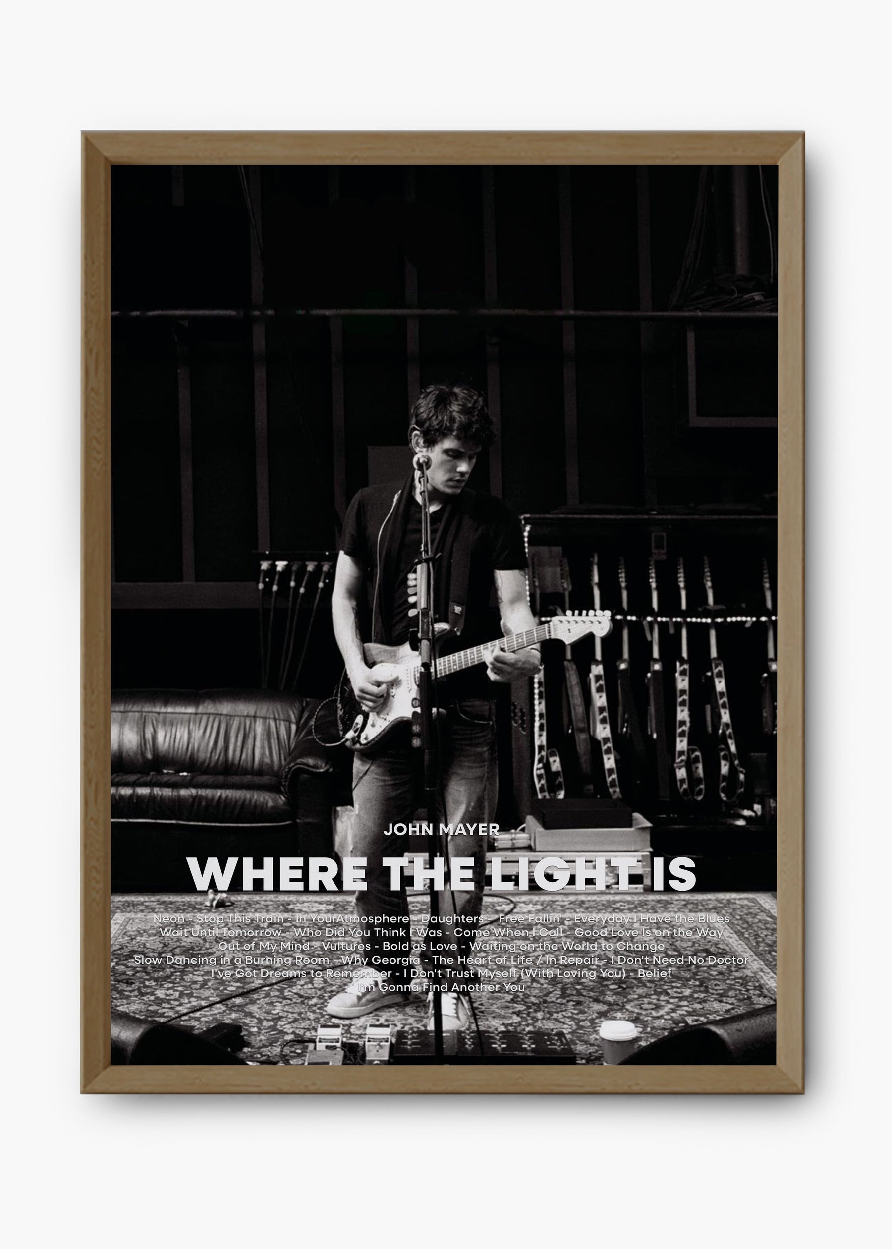 Quadro John Mayer Where The Light Is Capa