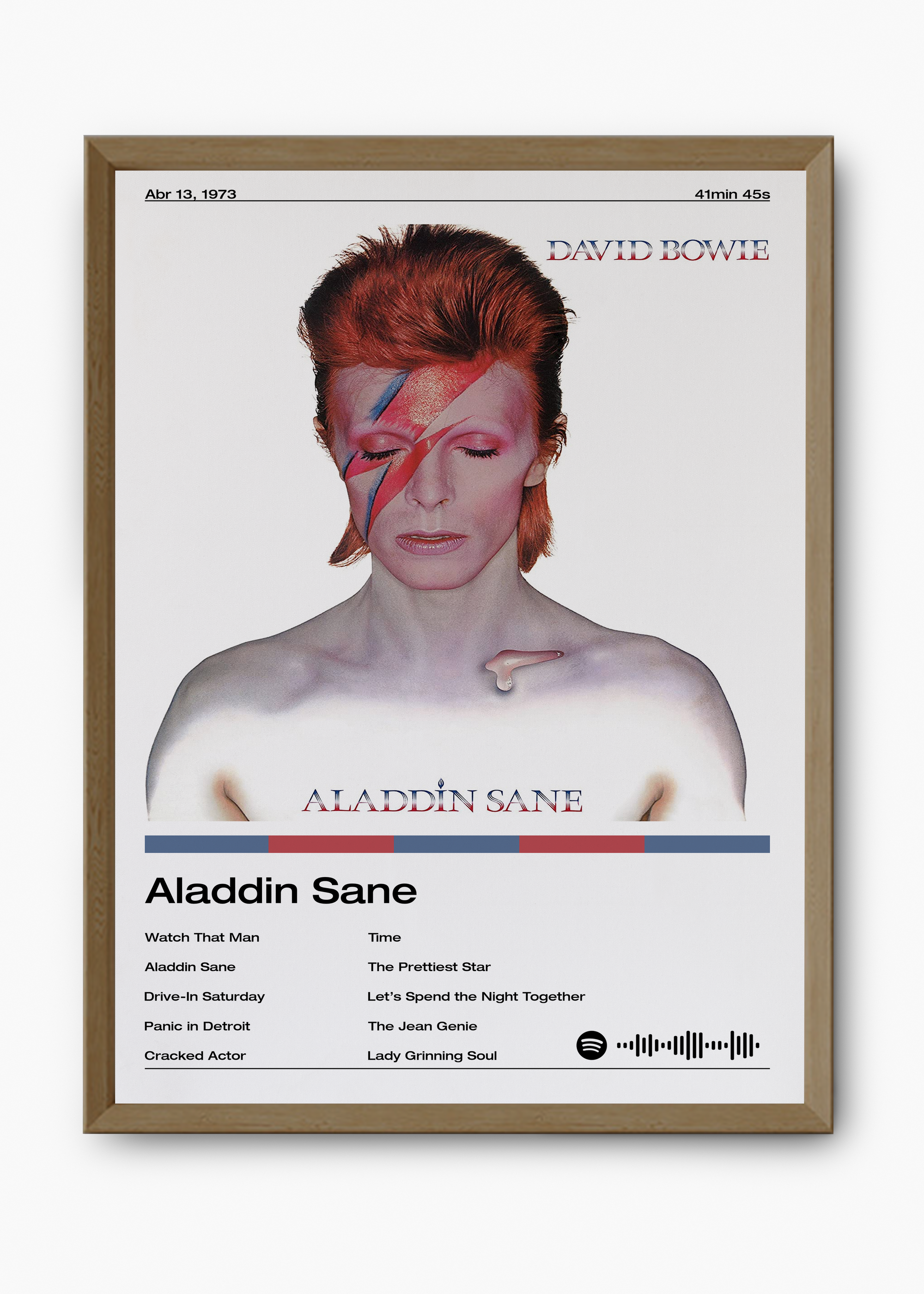 Quadro David Bowie Aladdin Sane - 9