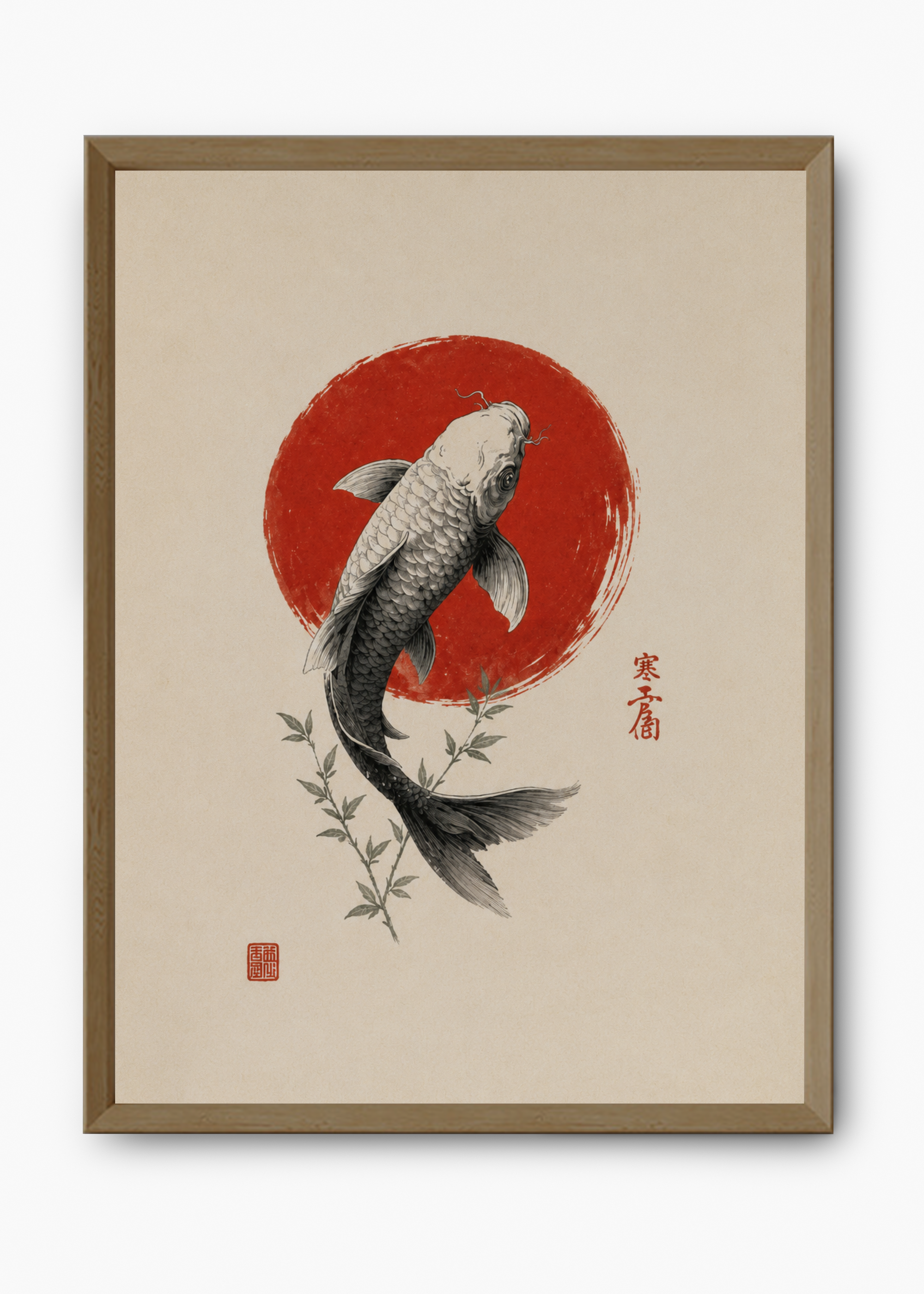 Quadro Japonês Koi Enso - 9