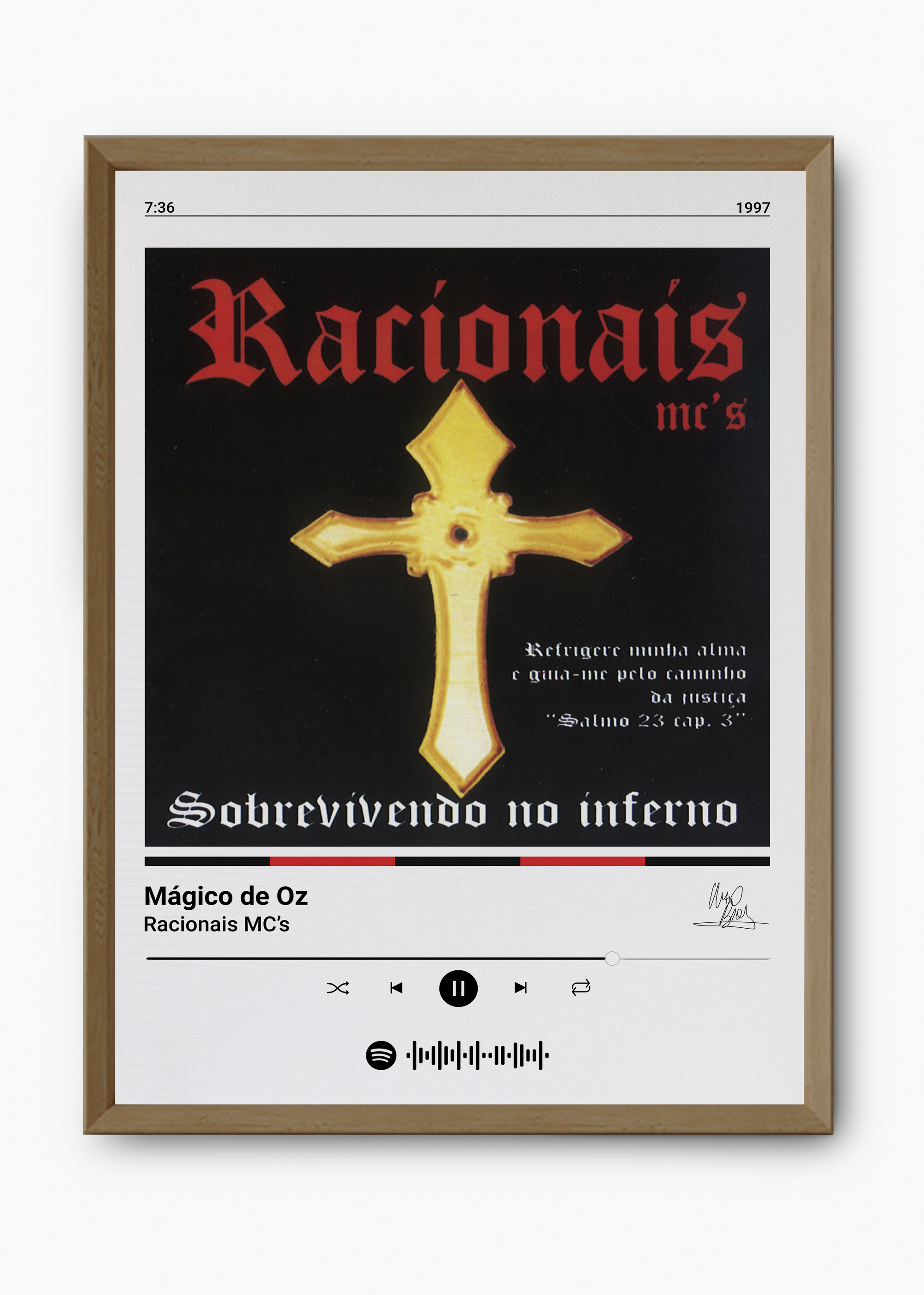 Quadro Racionais Mc's Mágico de Oz - 9