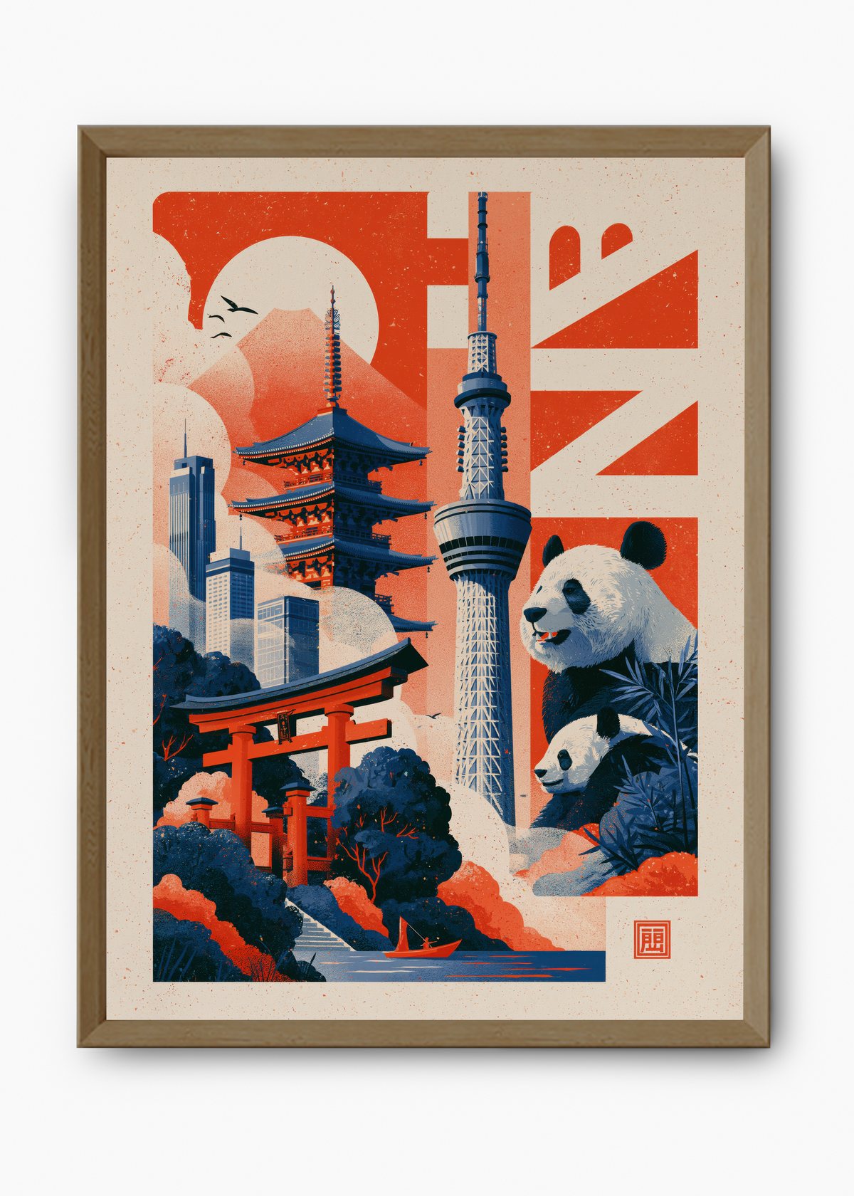 Quadro Japonês Tóquio Panorama - 9