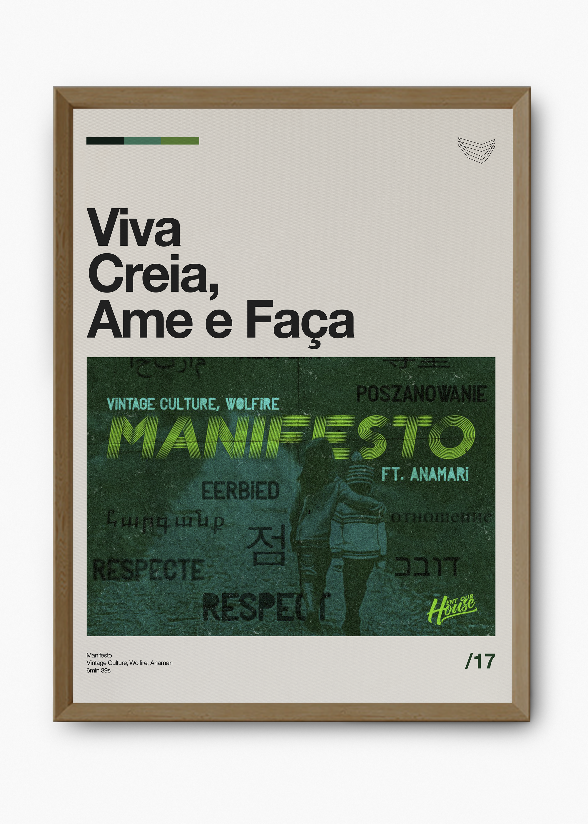 Quadro Vintage Culture Viva Creia, Ame e Faça - 9