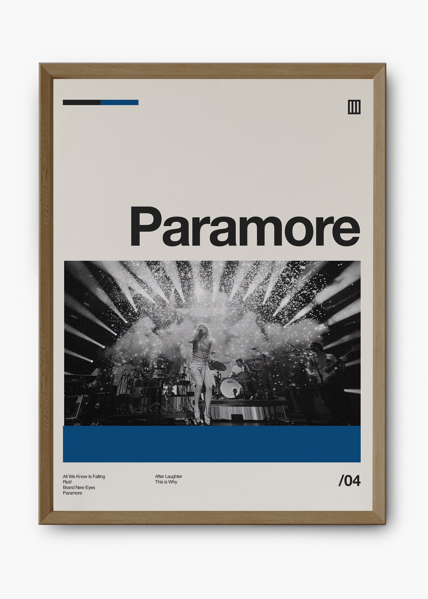Quadro Paramore Banda