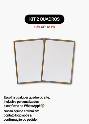 Kit 2 Quadros A Sua Escolha