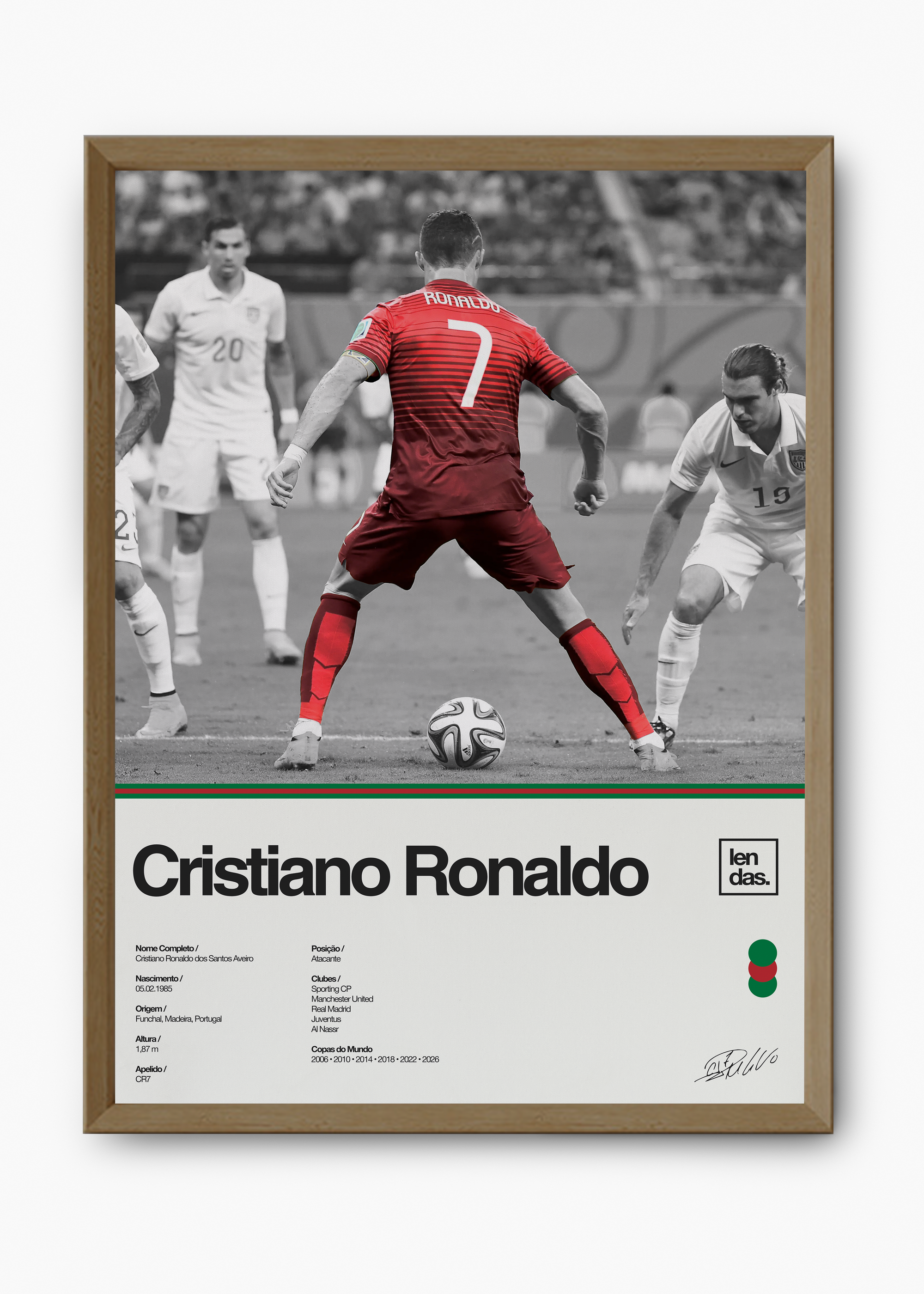 Quadro Cristiano Ronaldo CR7 - 9