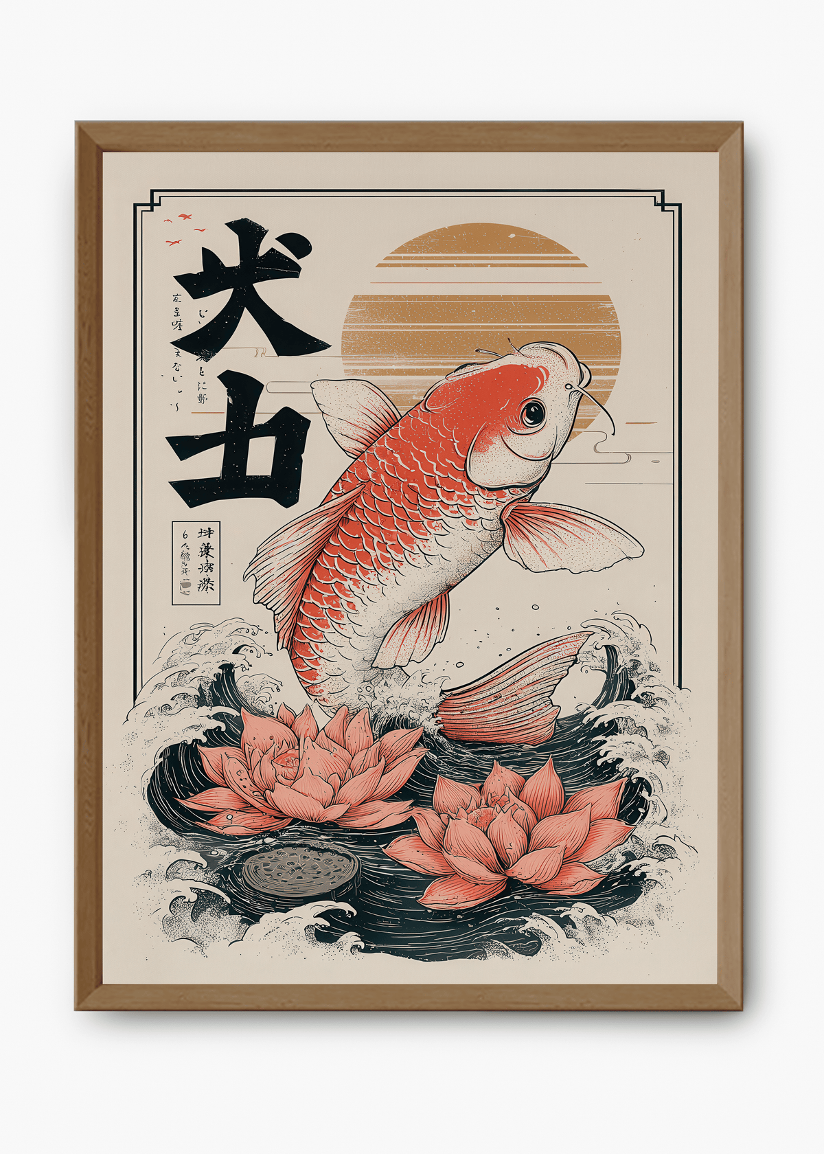 Quadro Japonês Koi Fish II