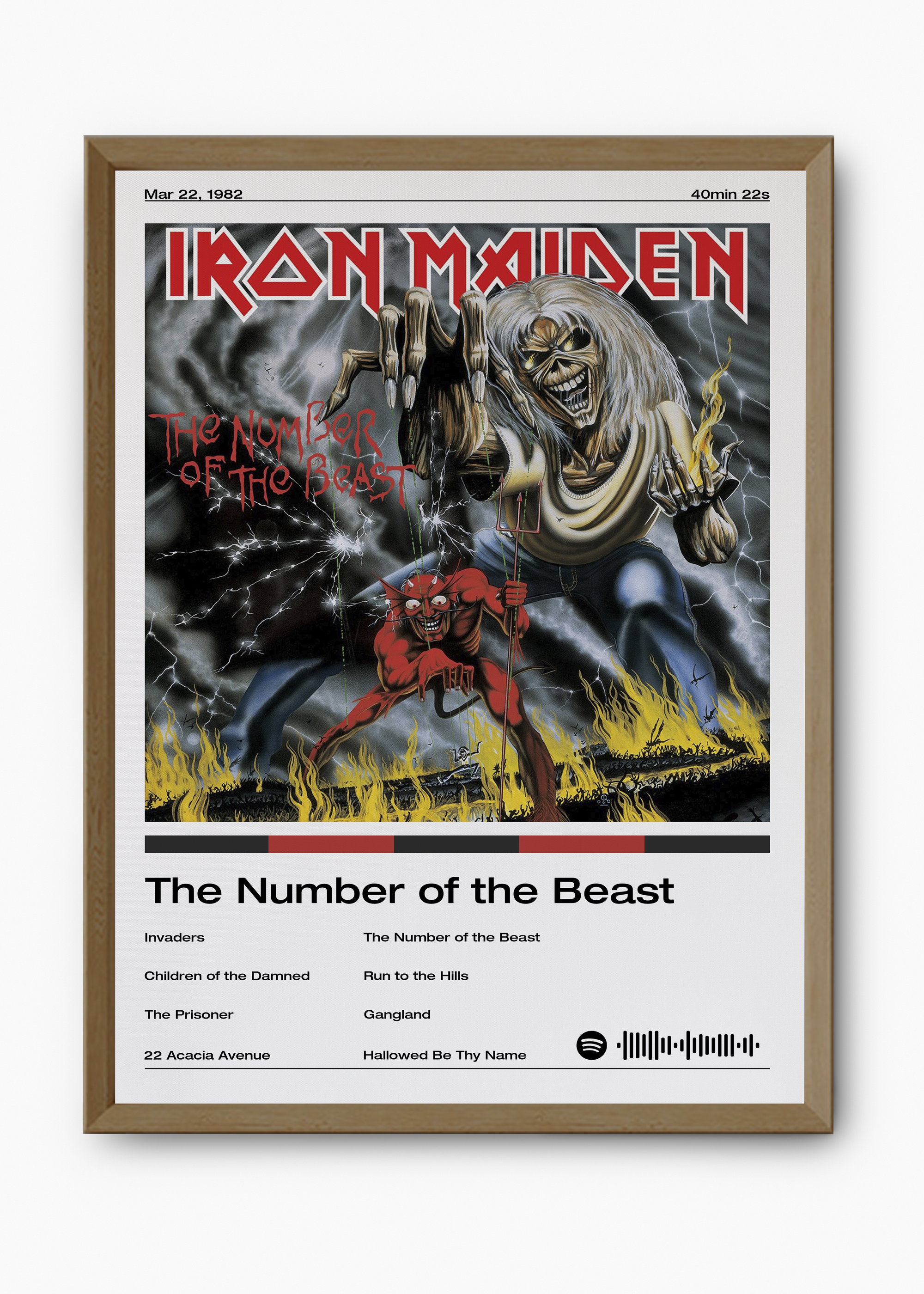 Quadro Iron Maiden The Number of the Beast - 9