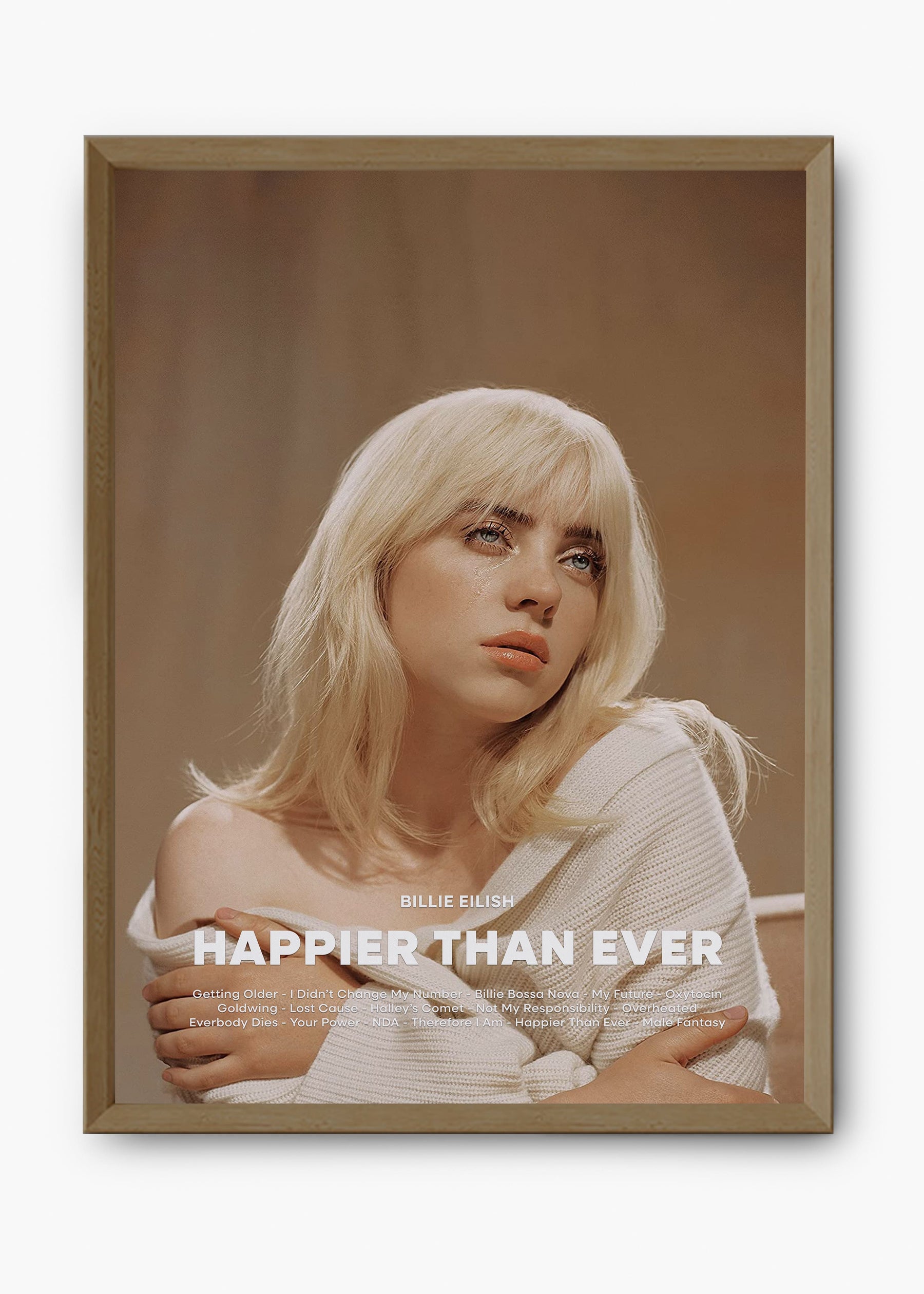 Quadro Billie Eilish Happier Than Ever Capa