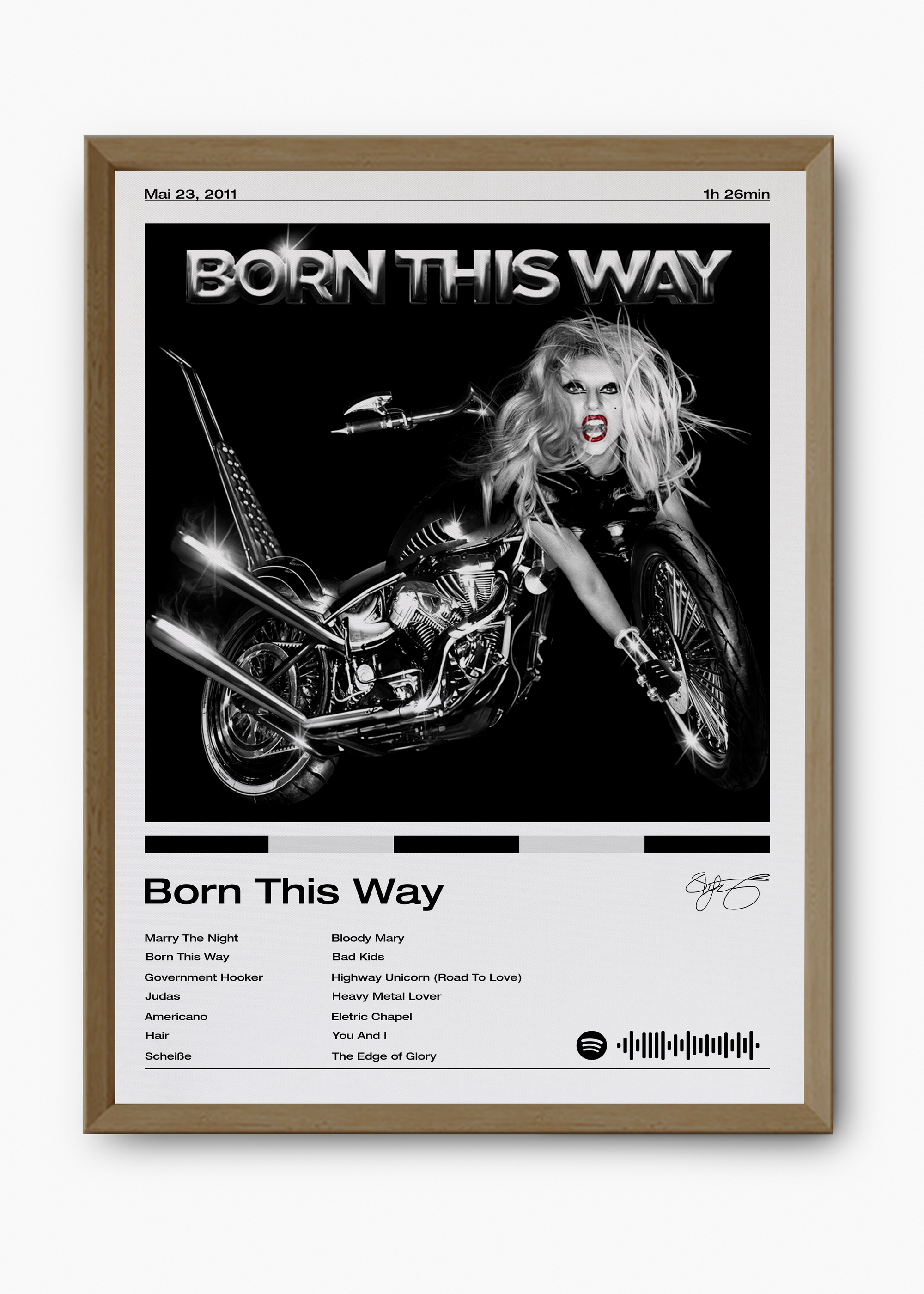 Quadro Lady Gaga Born This Way - 9