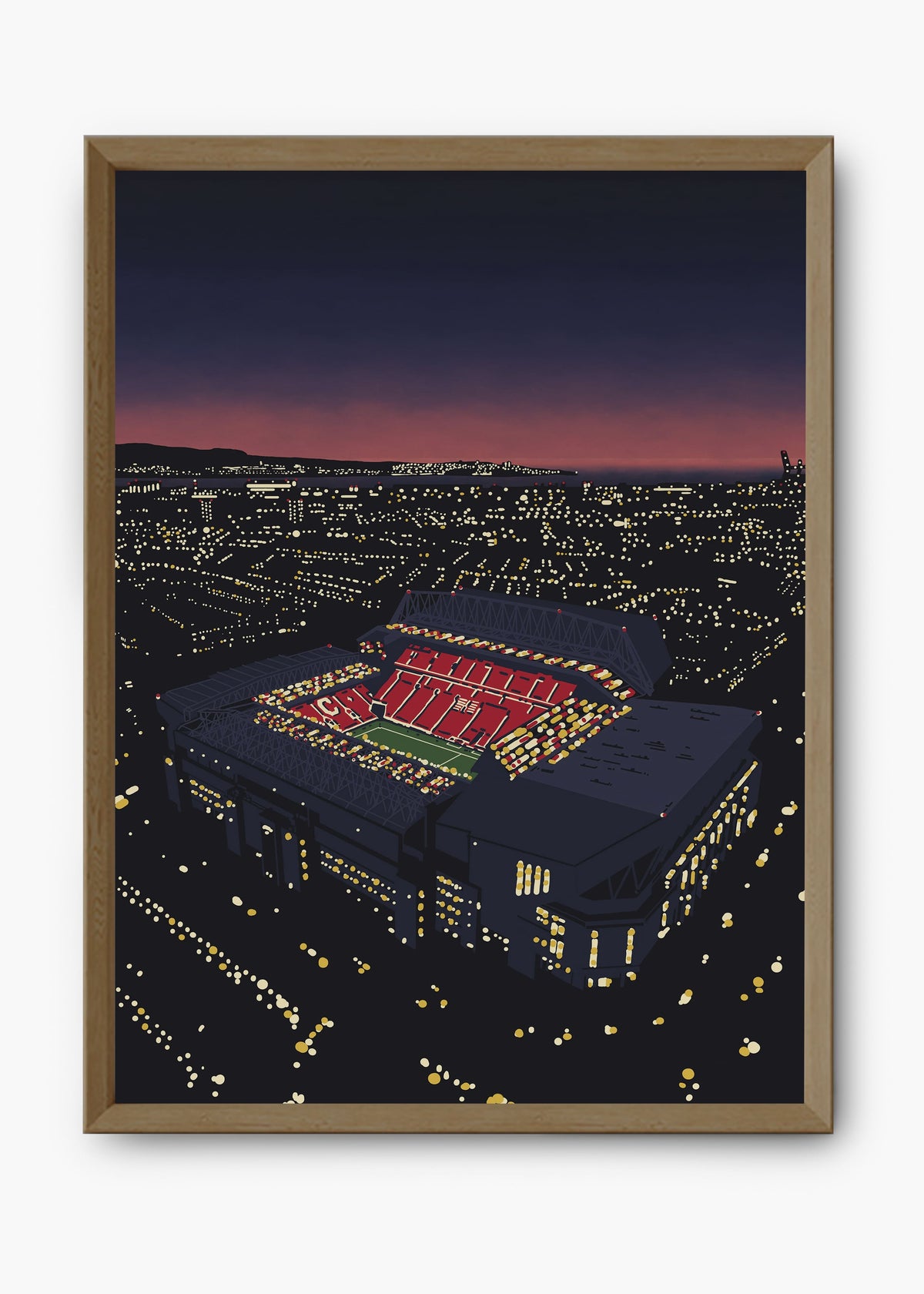 Quadro decorativo Liverpool Anfield — arte de futebol para parede | Cübe Quadros