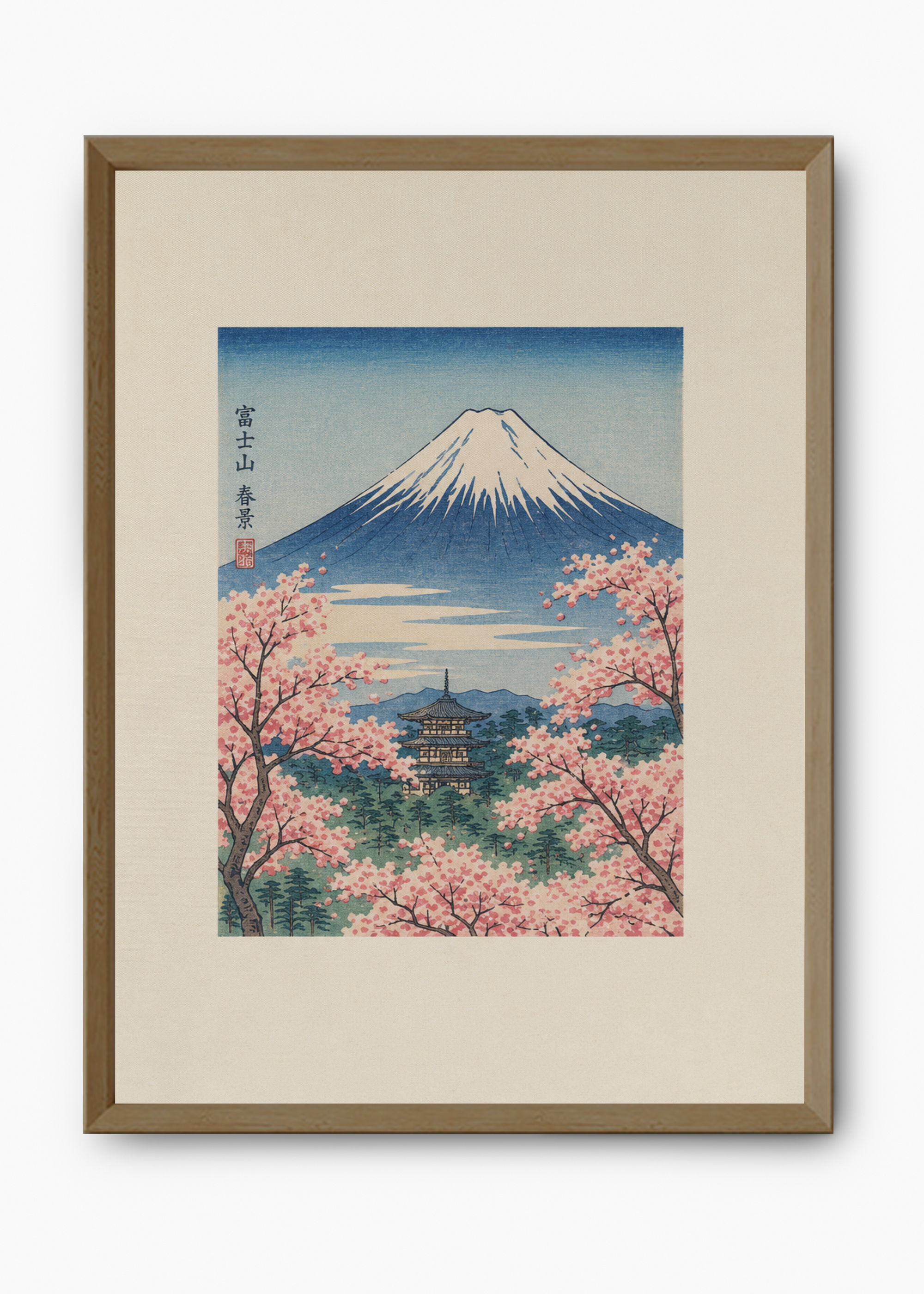 Quadro Japonês Haru Fuji - 9