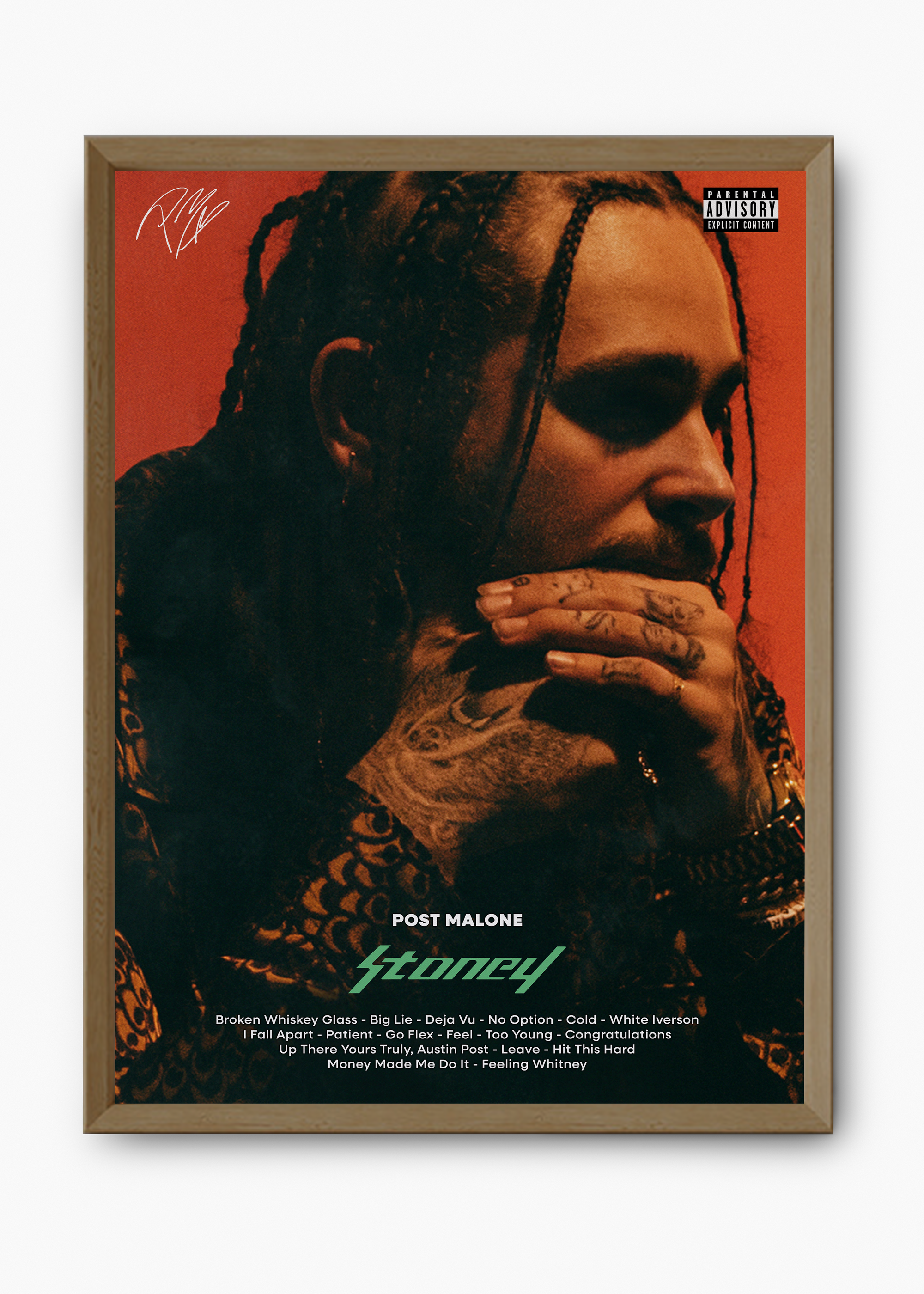 Quadro Post Malone Stoney Capa - 9