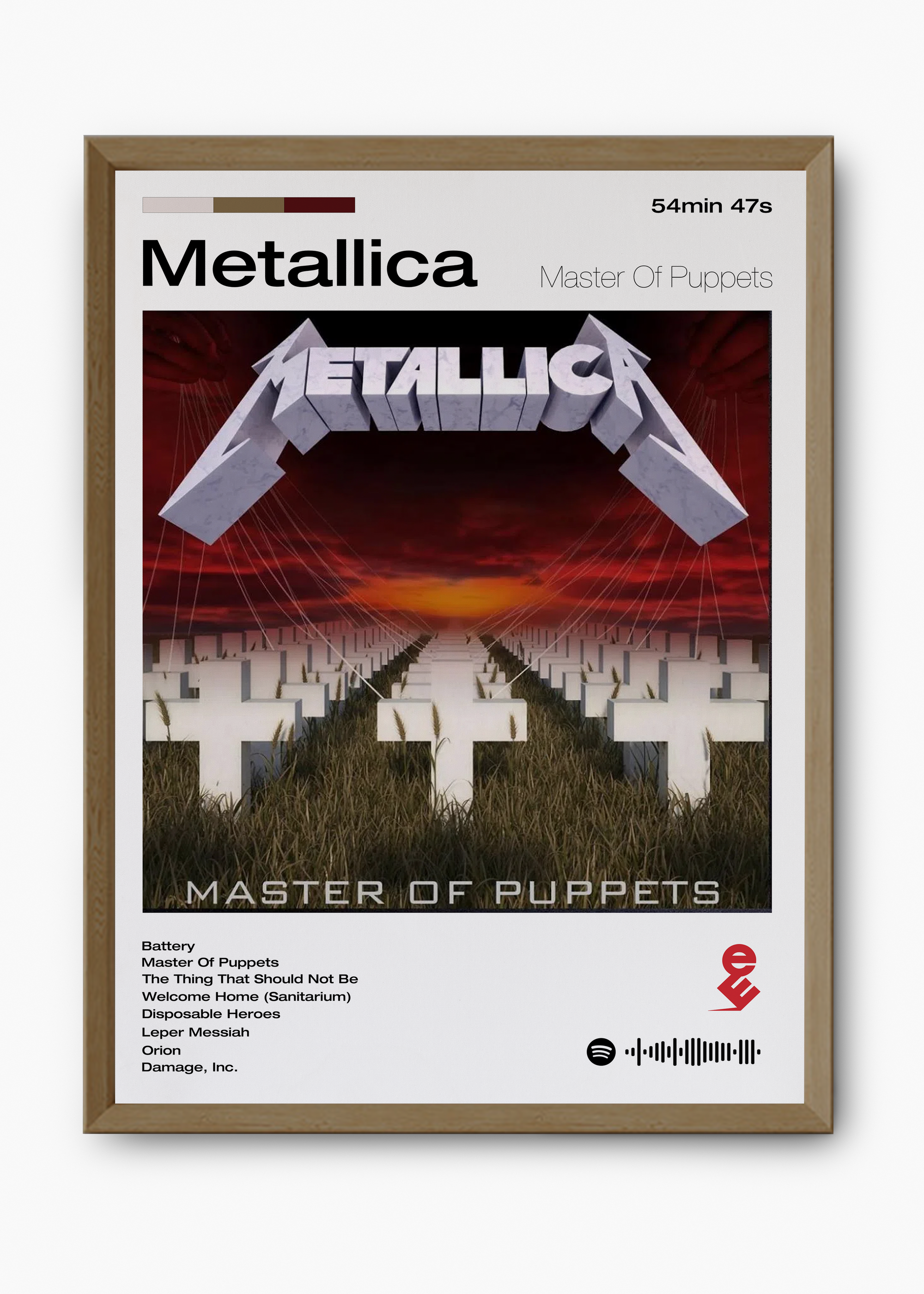 Quadro Metallica Master of Puppets - 9