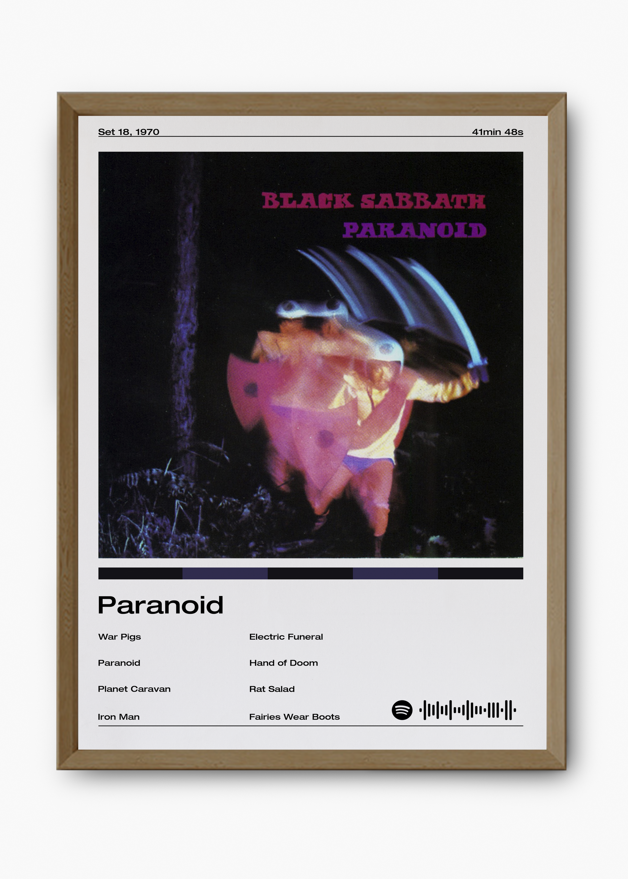 Quadro Black Sabbath Paranoid - 9