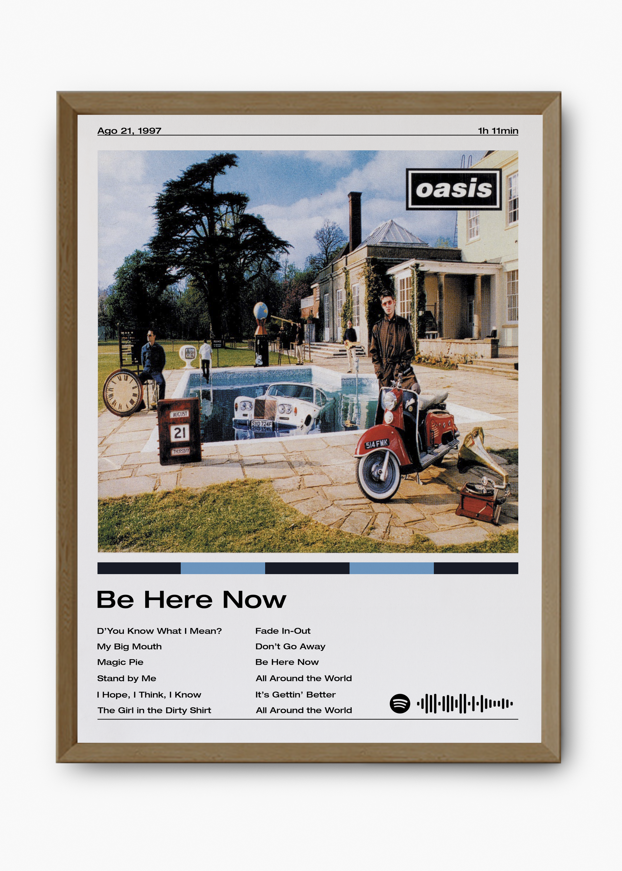 Quadro Oasis Be Here Now - 9