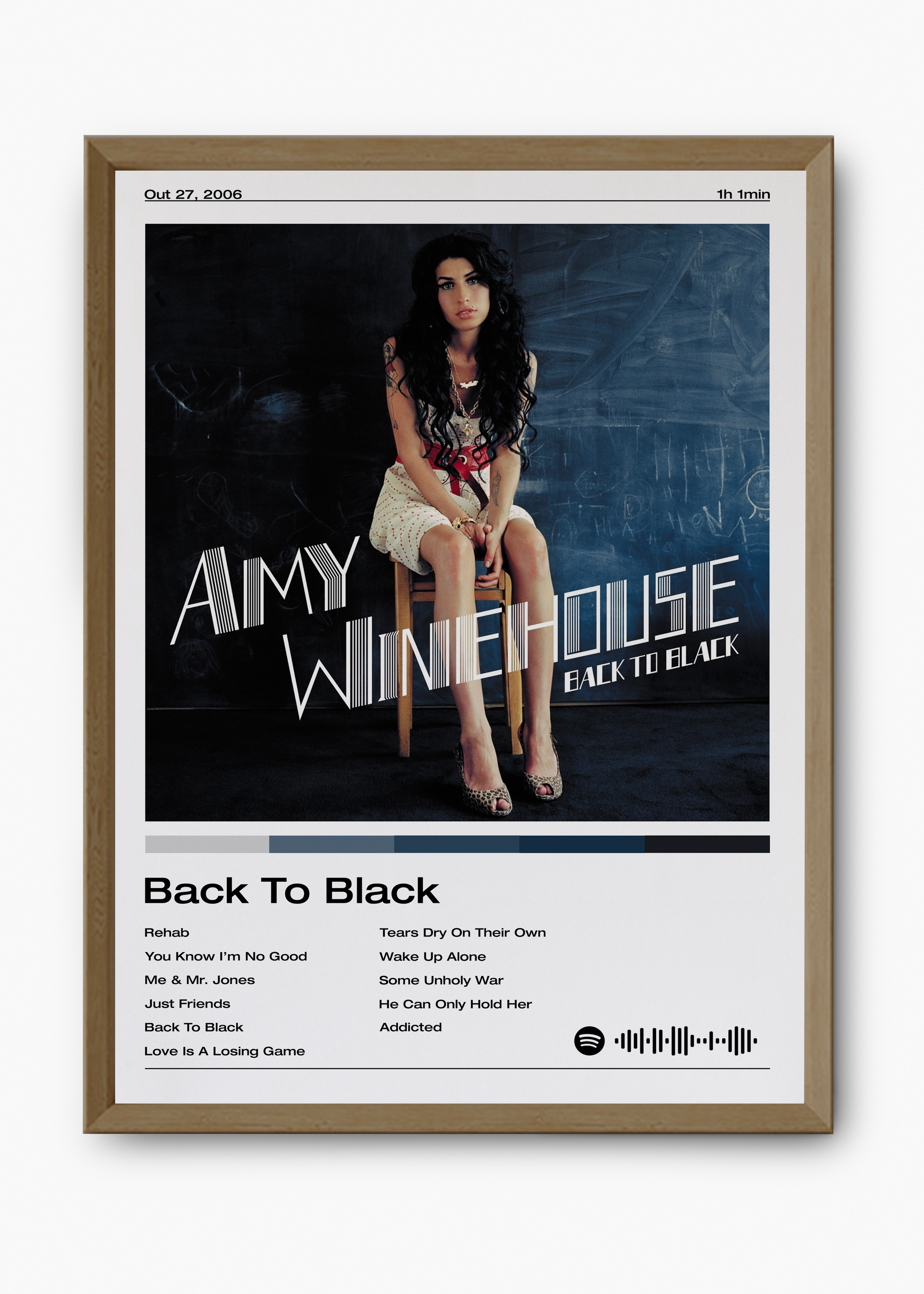 Quadro Amy Winehouse Back To Black - 9