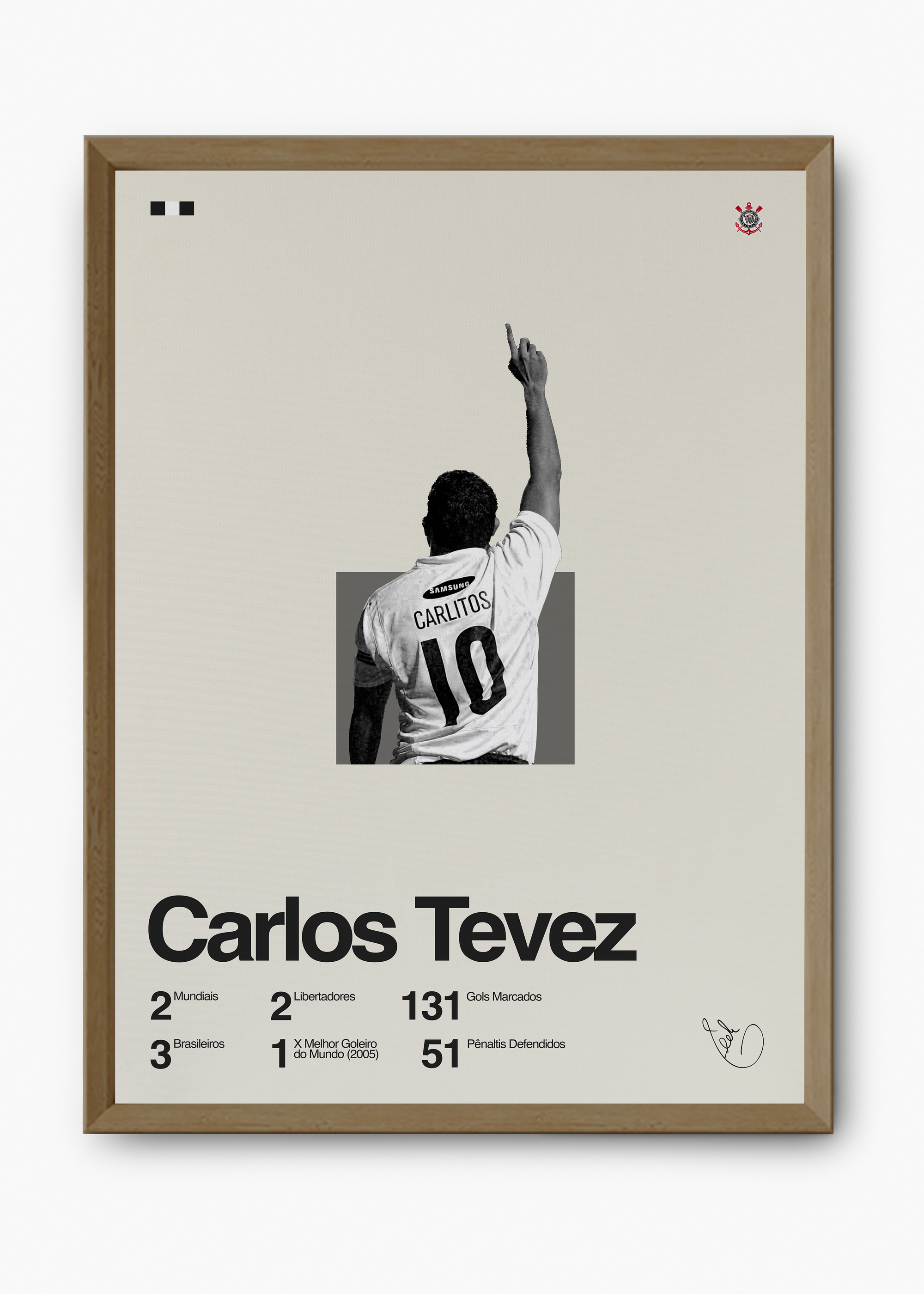 Quadro Carlos Tevez - 9
