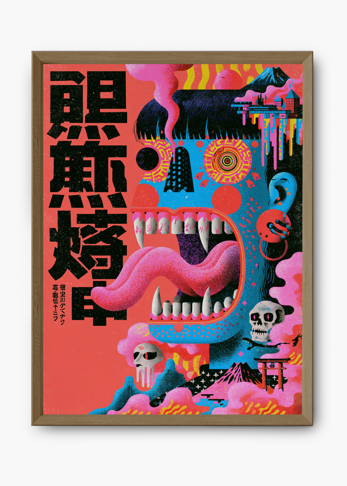 Quadro Japonês Psycho Oni - 9
