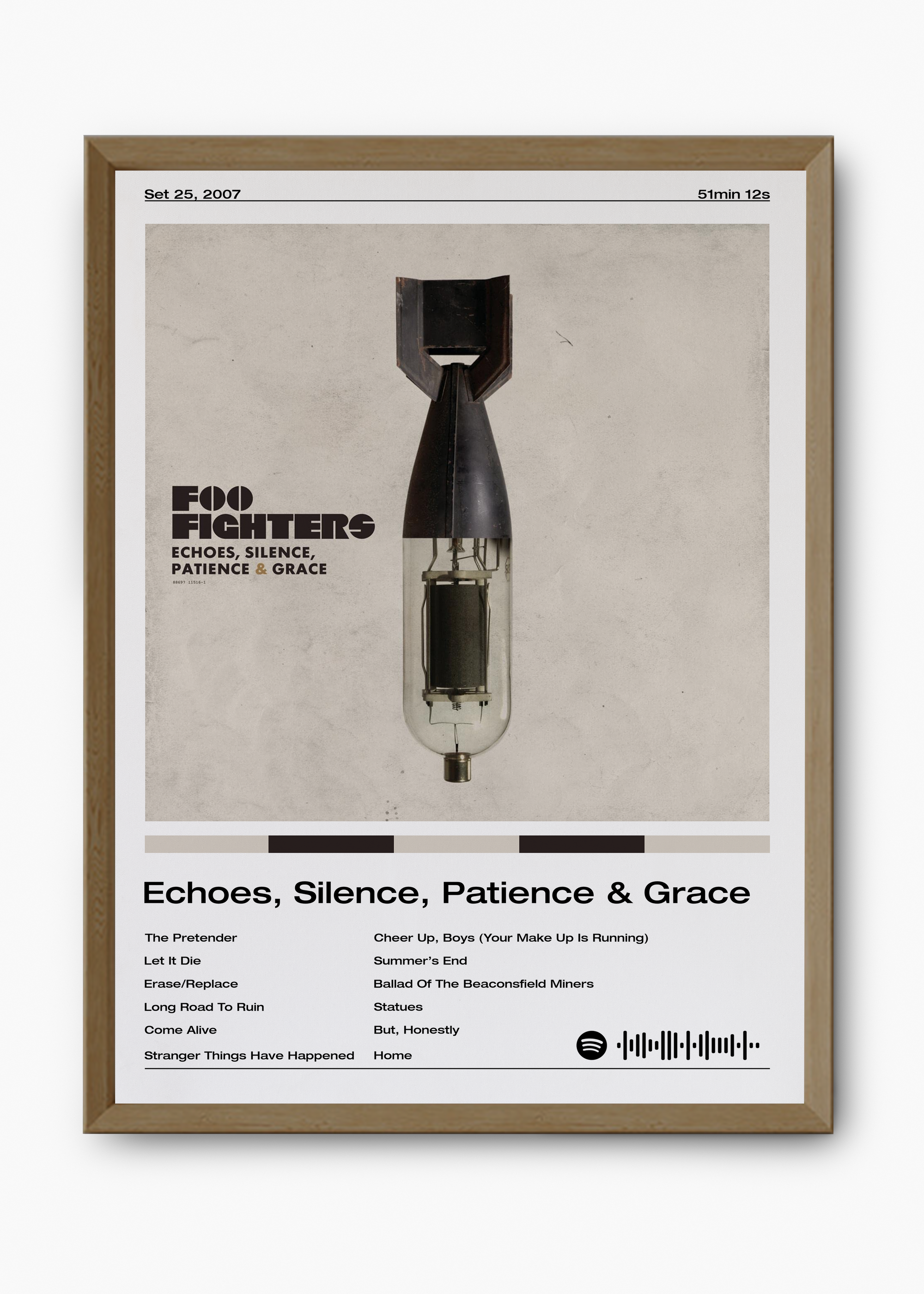 Quadro Foo Fighters Echoes, Silence, Patience & Grace - 9