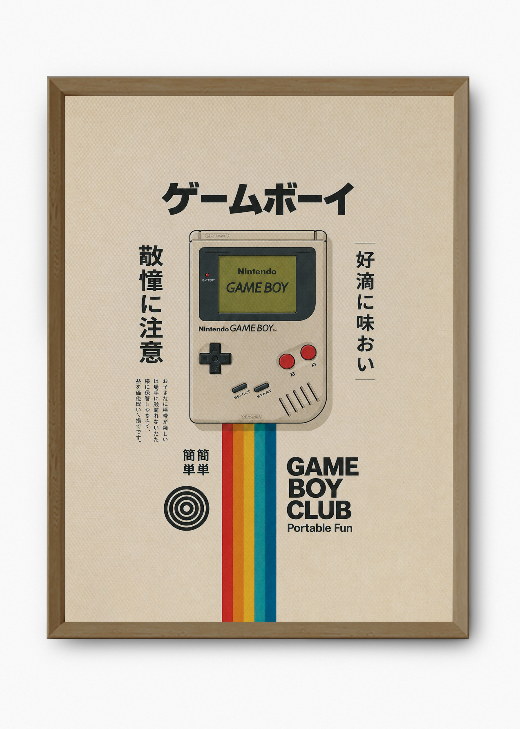 Quadro Japonês Game Boy Retro - 9