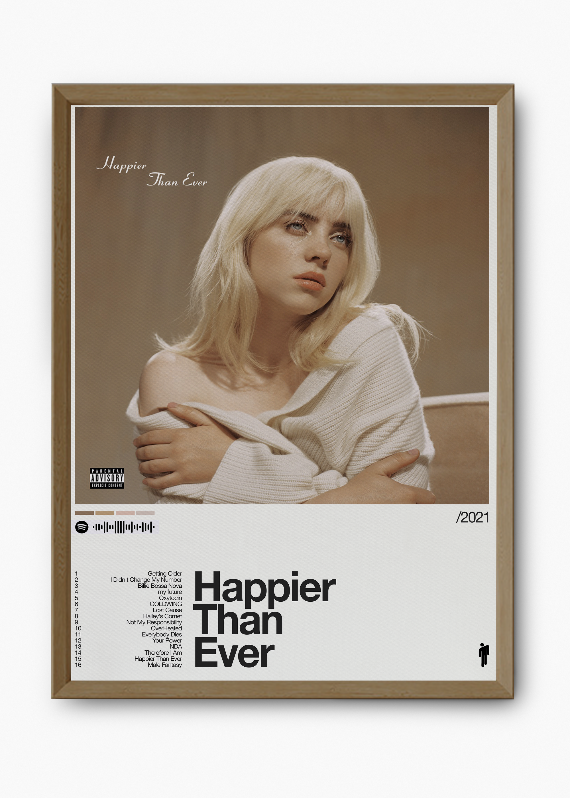 Quadro Billie Eilish Happier Than Ever II - 9