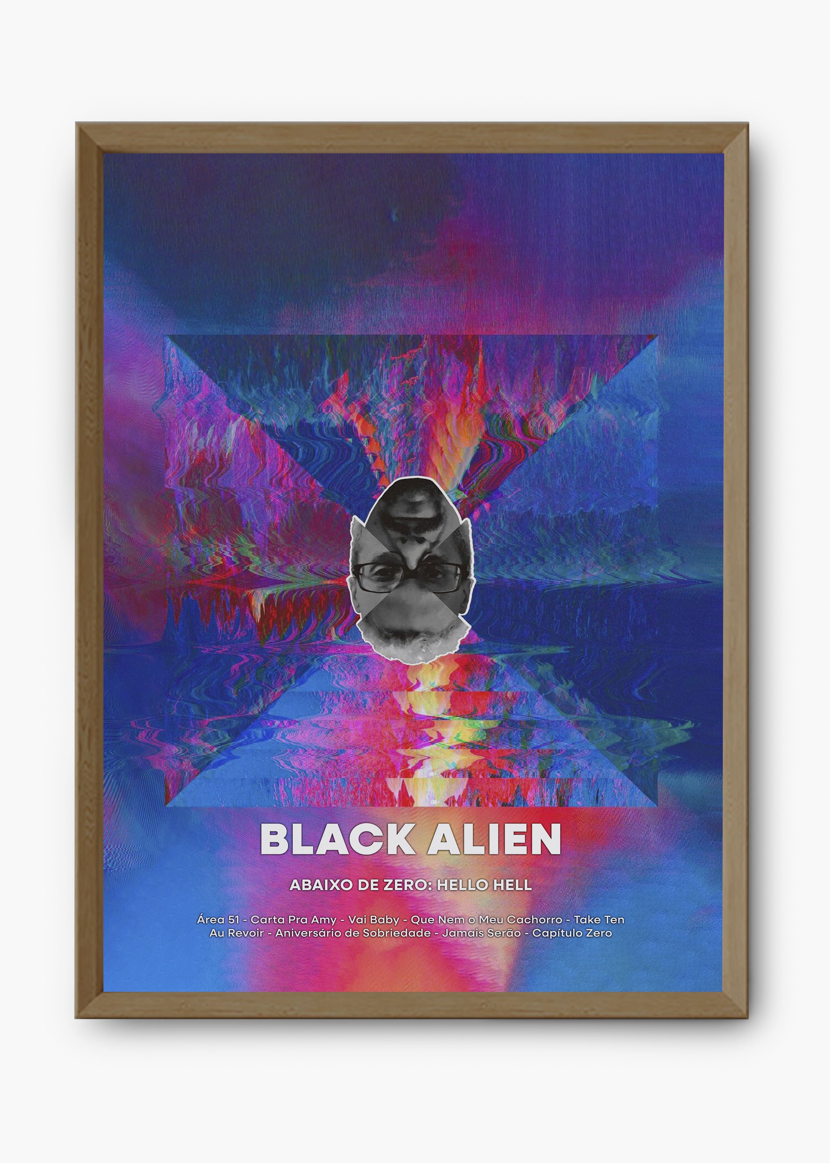 Quadro Black Allien Abaixo de Zero Hello Hell Capa