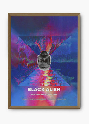 Quadro Black Allien Abaixo de Zero Hello Hell Capa
