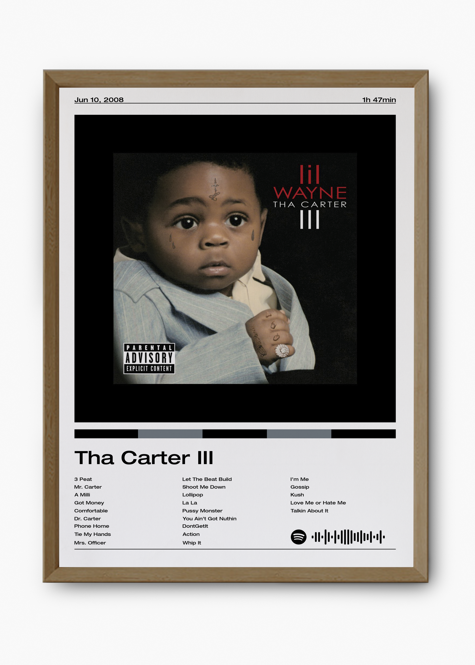 Quadro Lil Wayne Tha Carter III - 9
