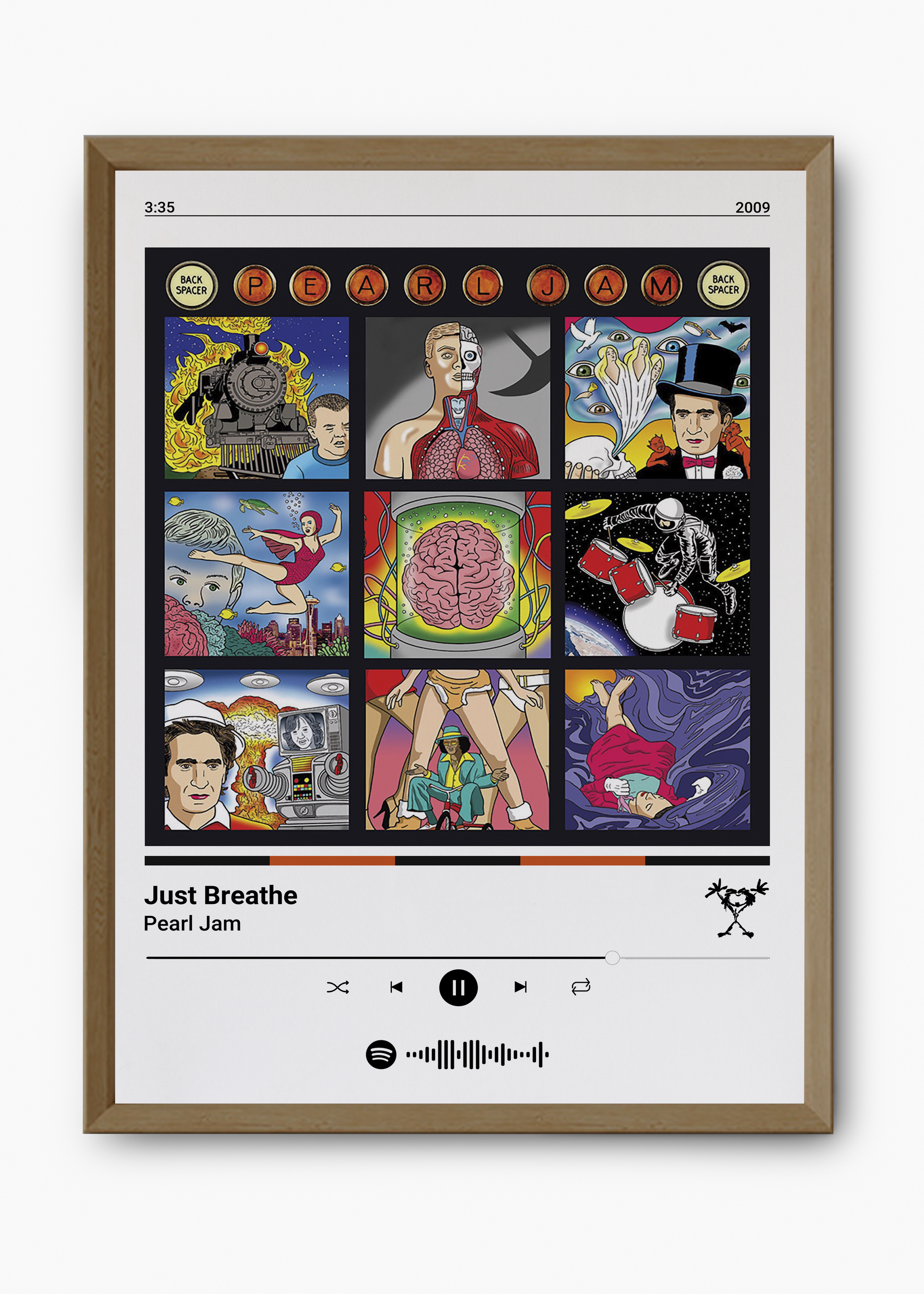 Quadro Pearl Jam Just Breathe - 9