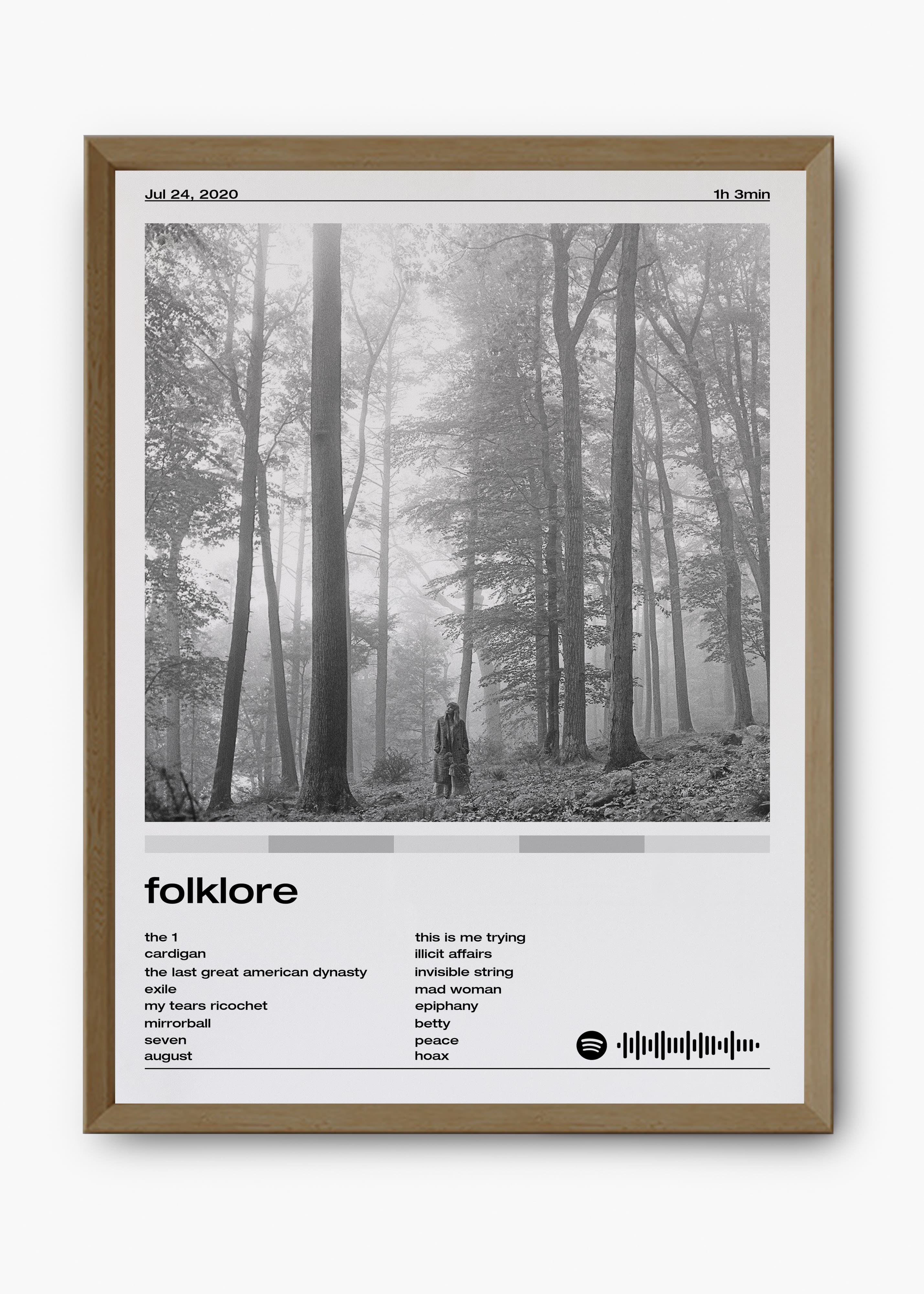 Quadro Taylor Swift Folklore