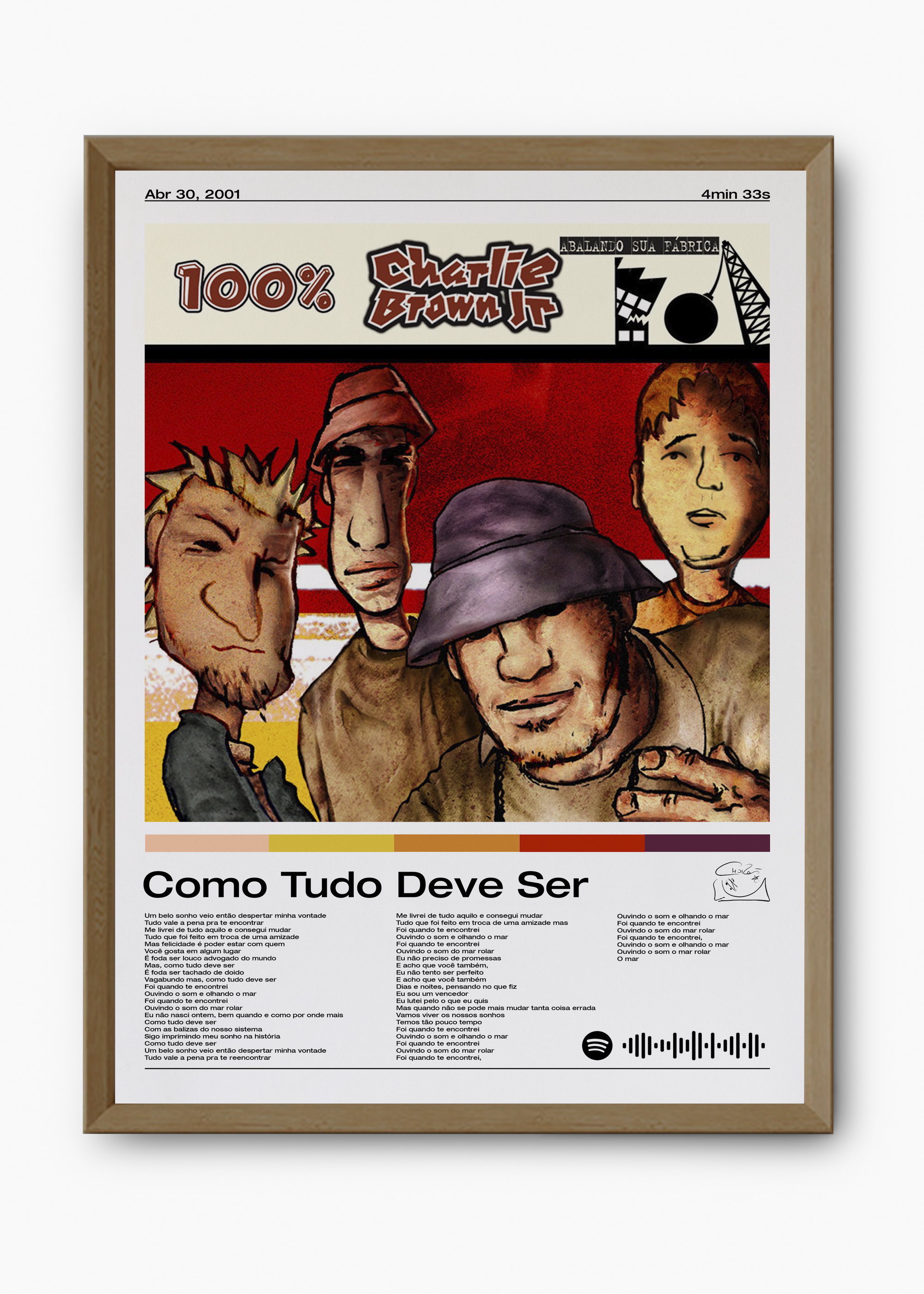 Quadro Charlie Brown Jr. Como Tudo Deve Ser - 9