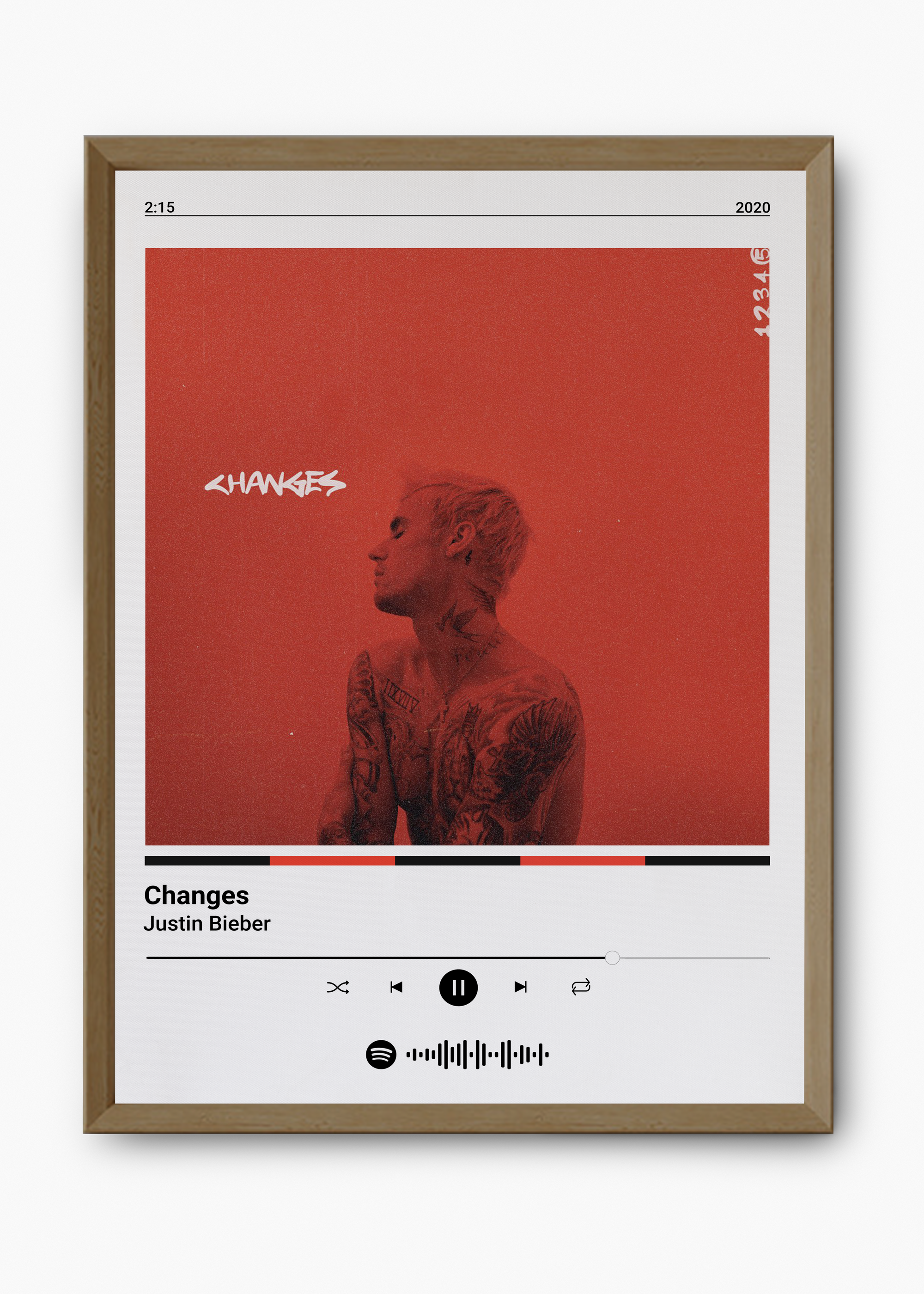 Quadro Justin Bieber Changes - 9