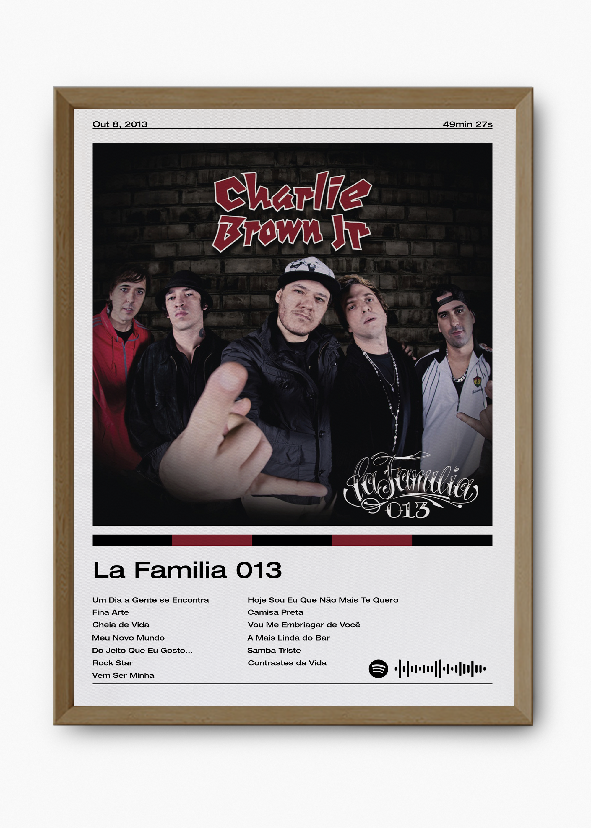 Quadro Charlie Brown Jr. La Familia 013 - 9