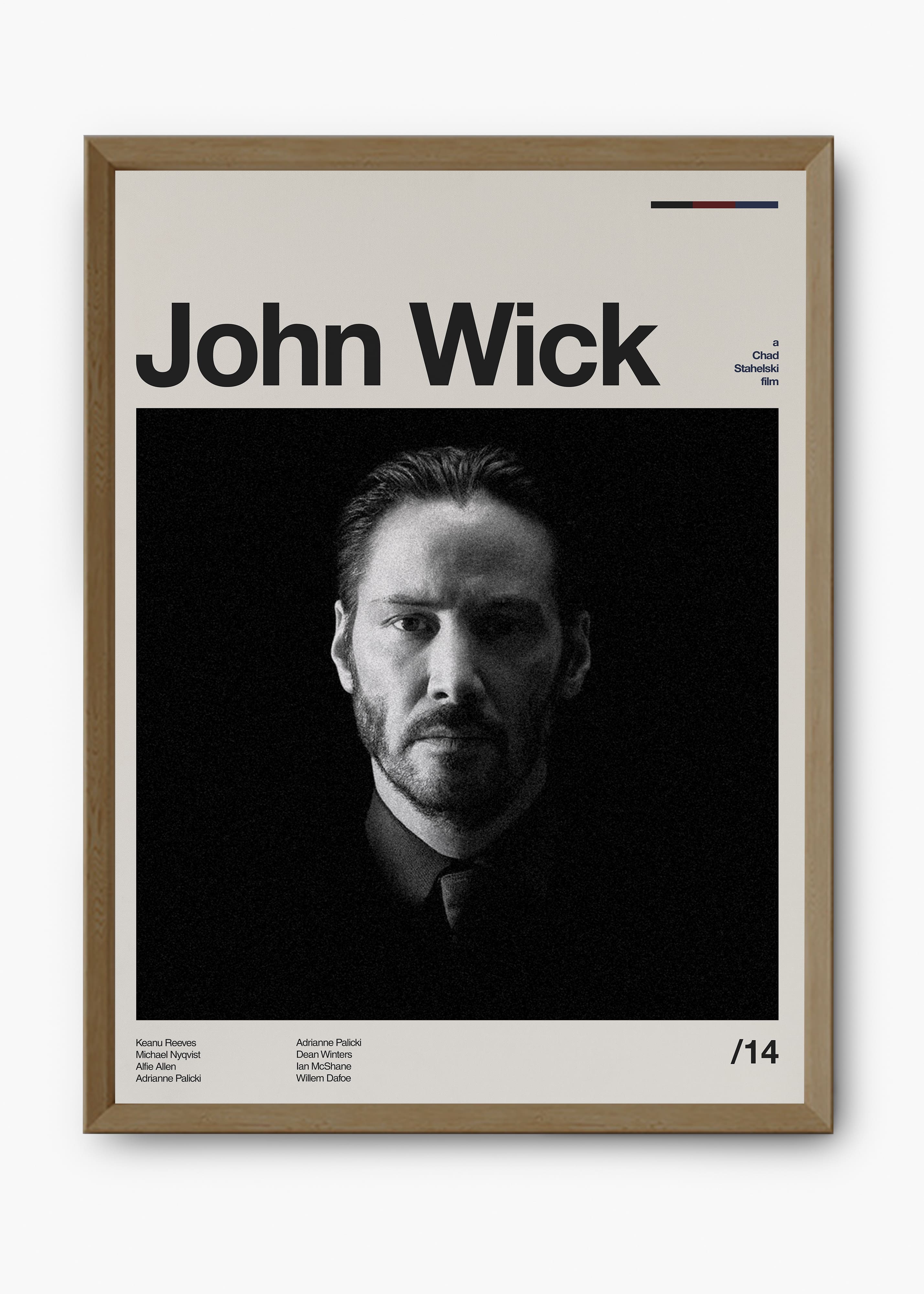Quadro decorativo John Wick — arte de cinema para parede | Cübe Quadros